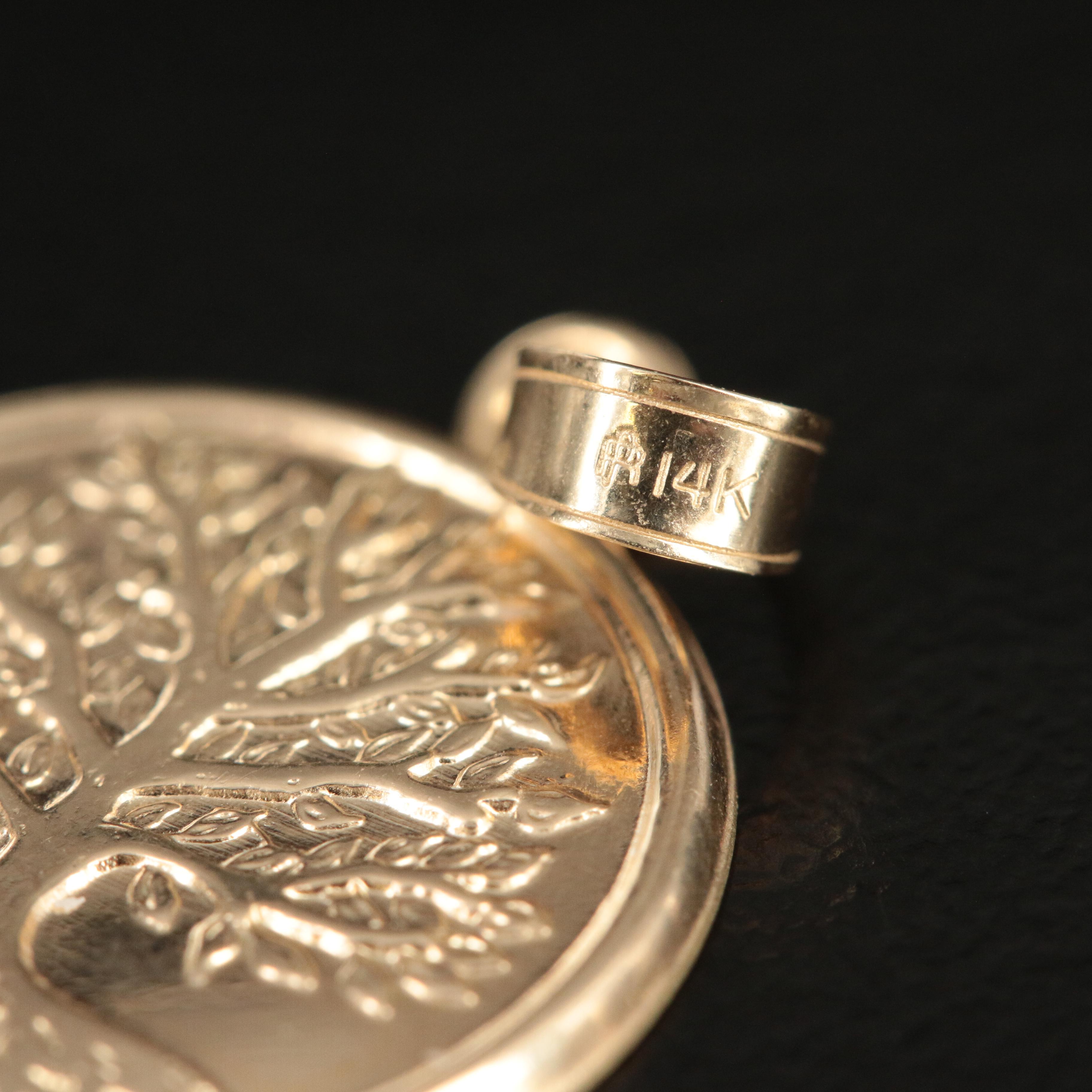 14K Tree of Life Pendant