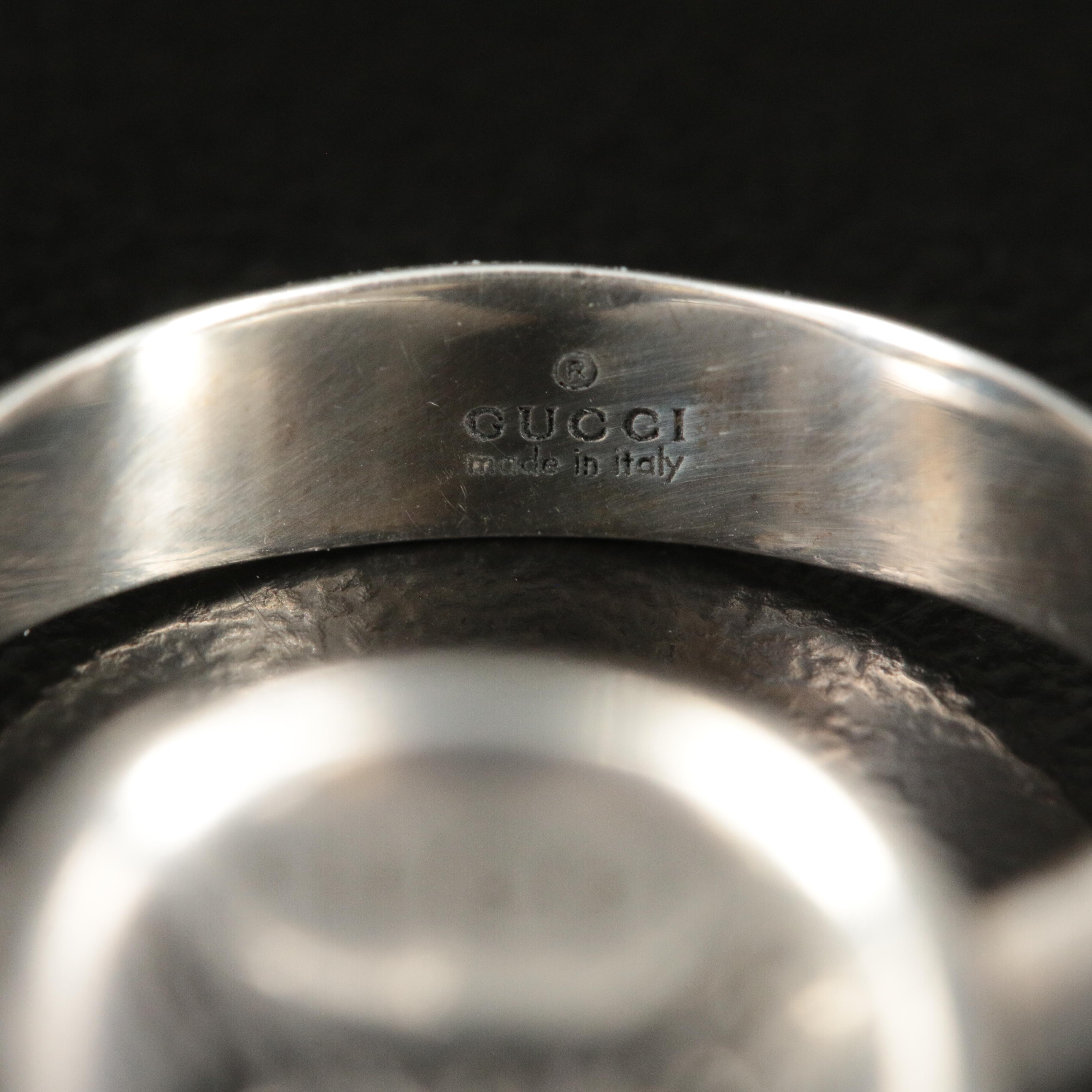 Gucci "Blind for Love" Sterling Mystic Cat Ring