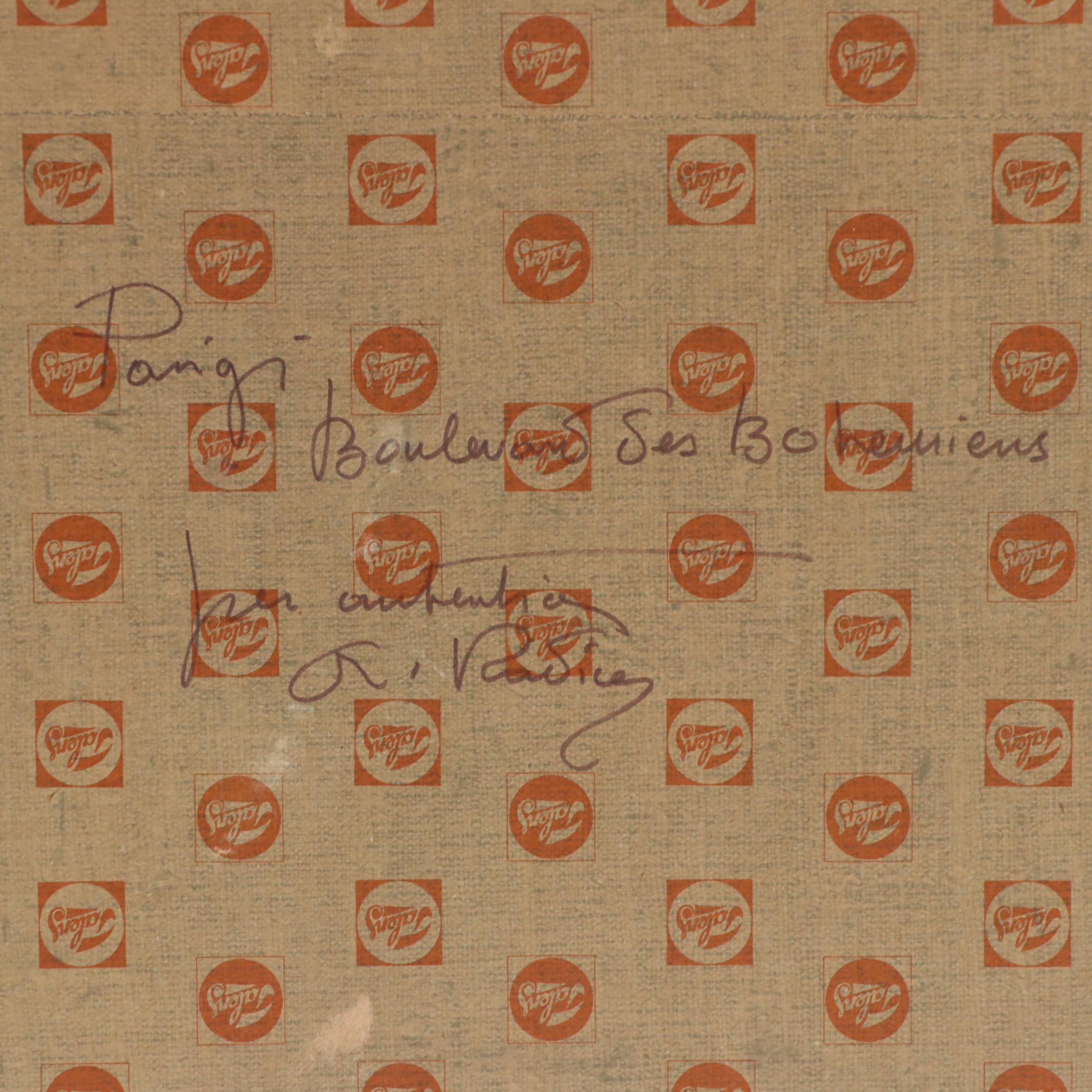 Parisian Street Scene Oil Painting