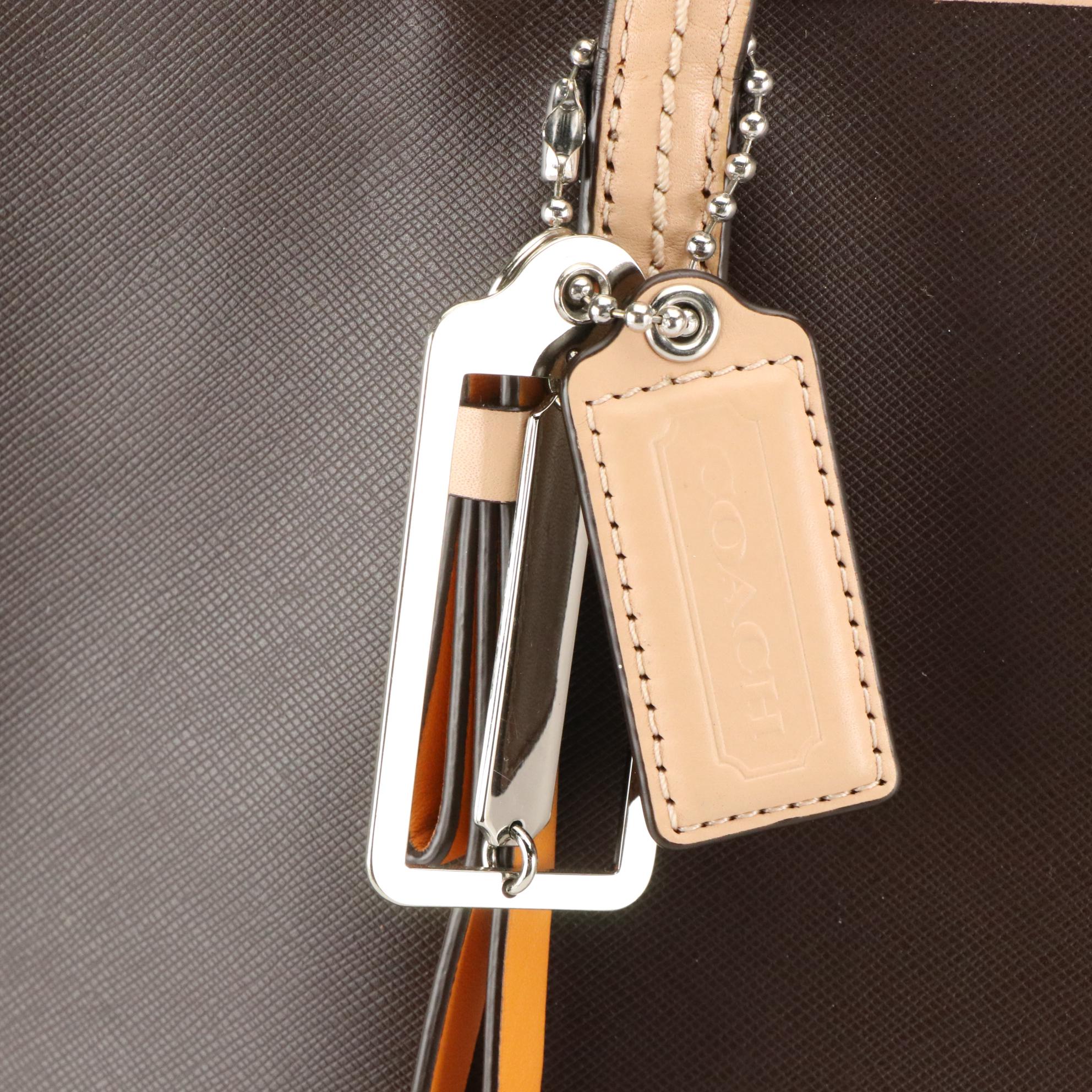 Coach Orange Pleated Soho Bag, Brown Park Metro Tote, Dooney & Bourke Tote