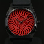 Nixon Time Teller X Spitfire Swirl Dial Quartz Wristwatch