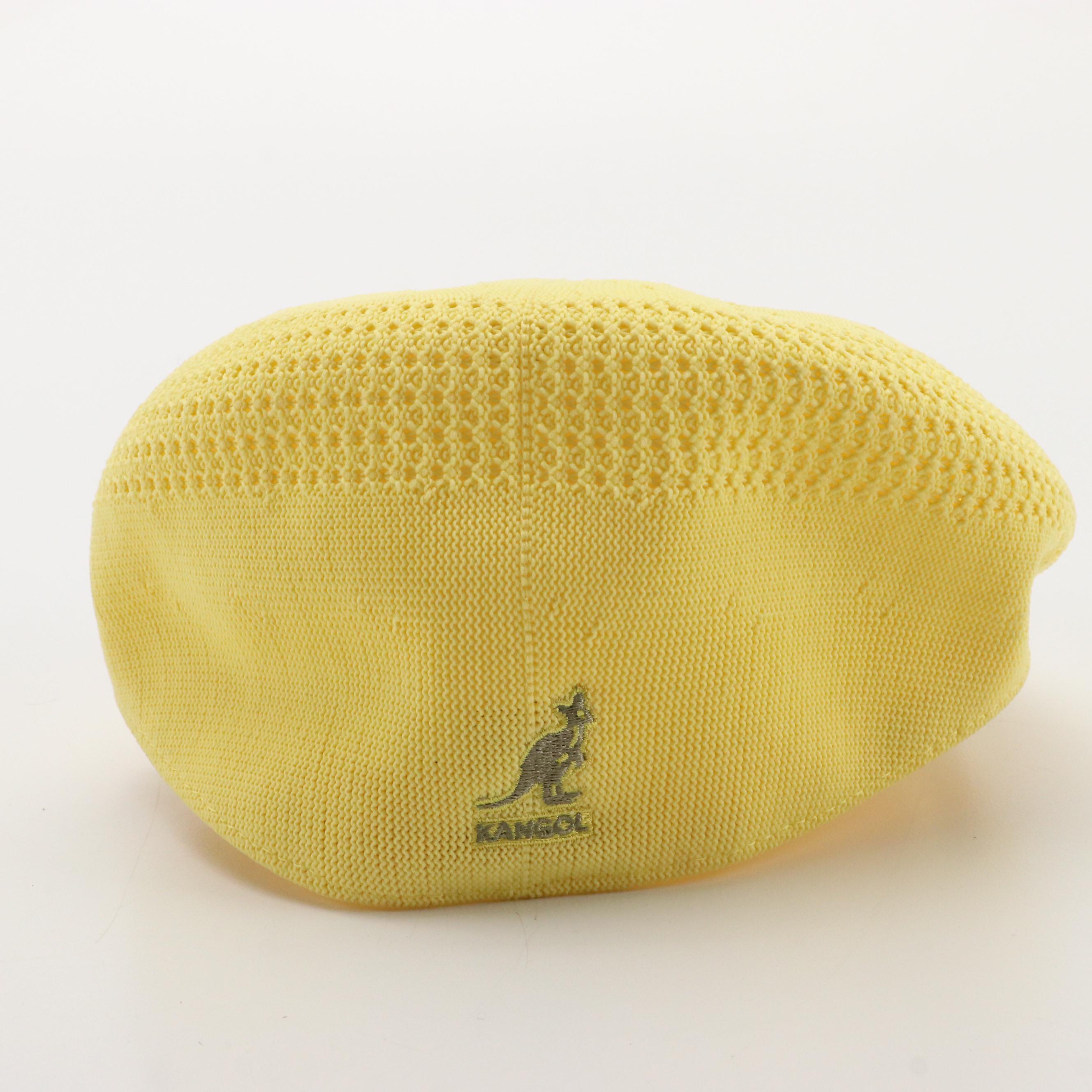 Kangol Tropic Ventair 504 Sage & Yellow Flat Caps, White Tropic Spitfire Cap