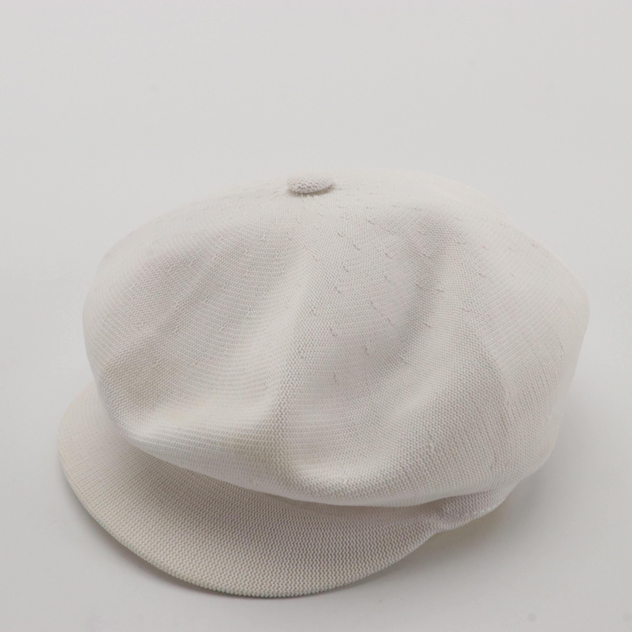Kangol Tropic Ventair 504 Sage & Yellow Flat Caps, White Tropic Spitfire Cap