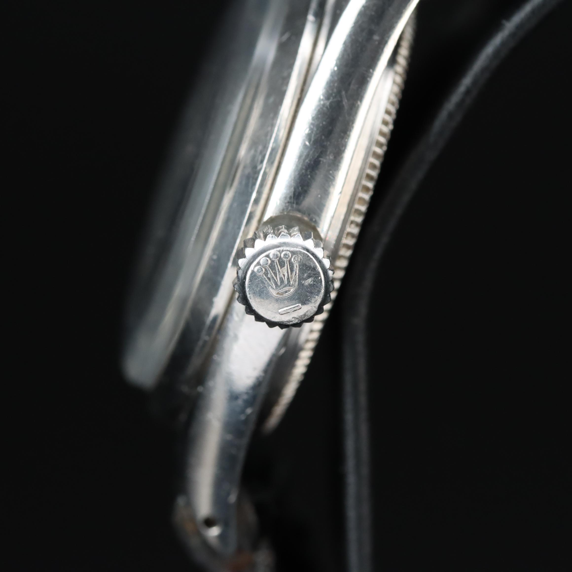 1963 Rolex Oyster Speedking Stem Wind Stainless Steel Watch