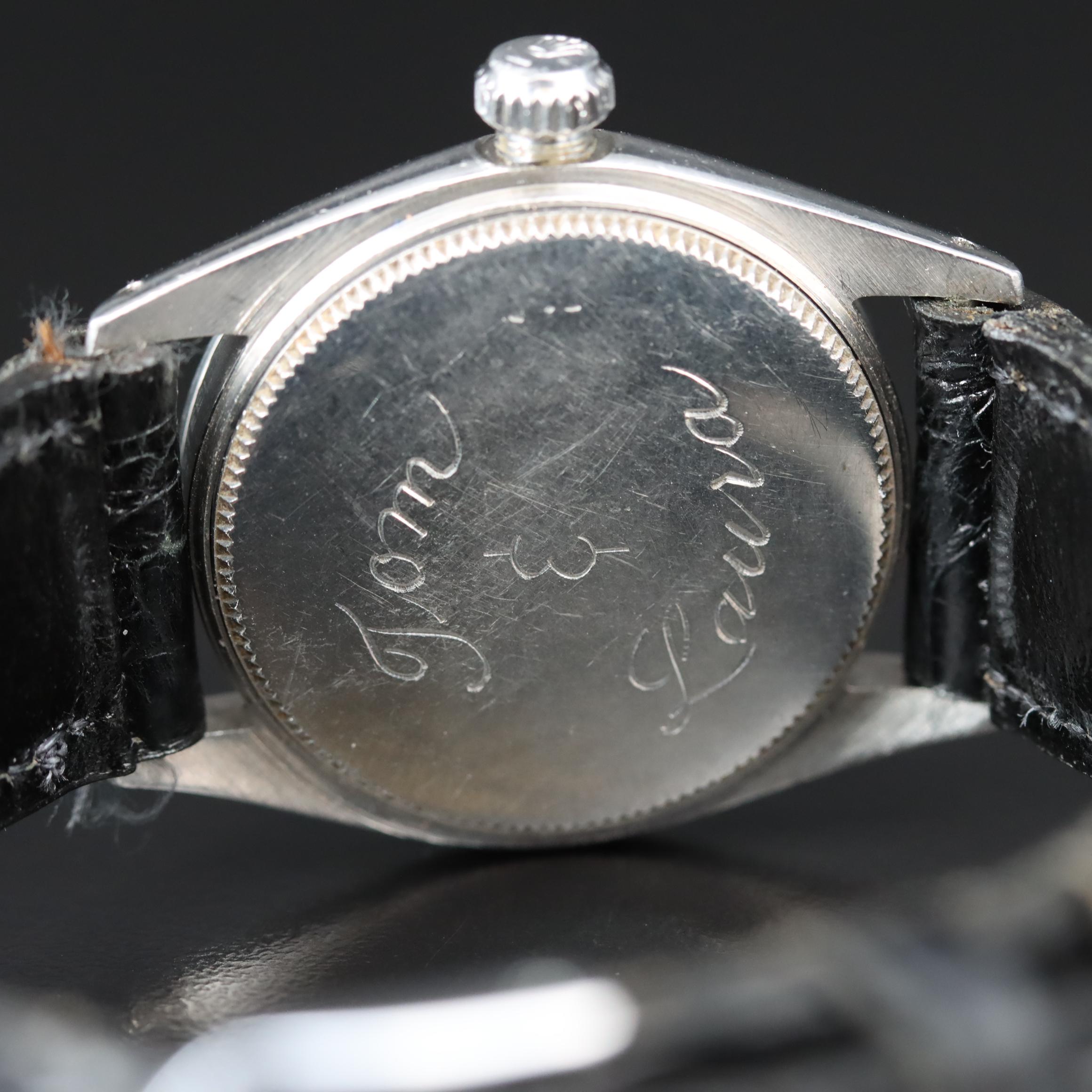 1963 Rolex Oyster Speedking Stem Wind Stainless Steel Watch