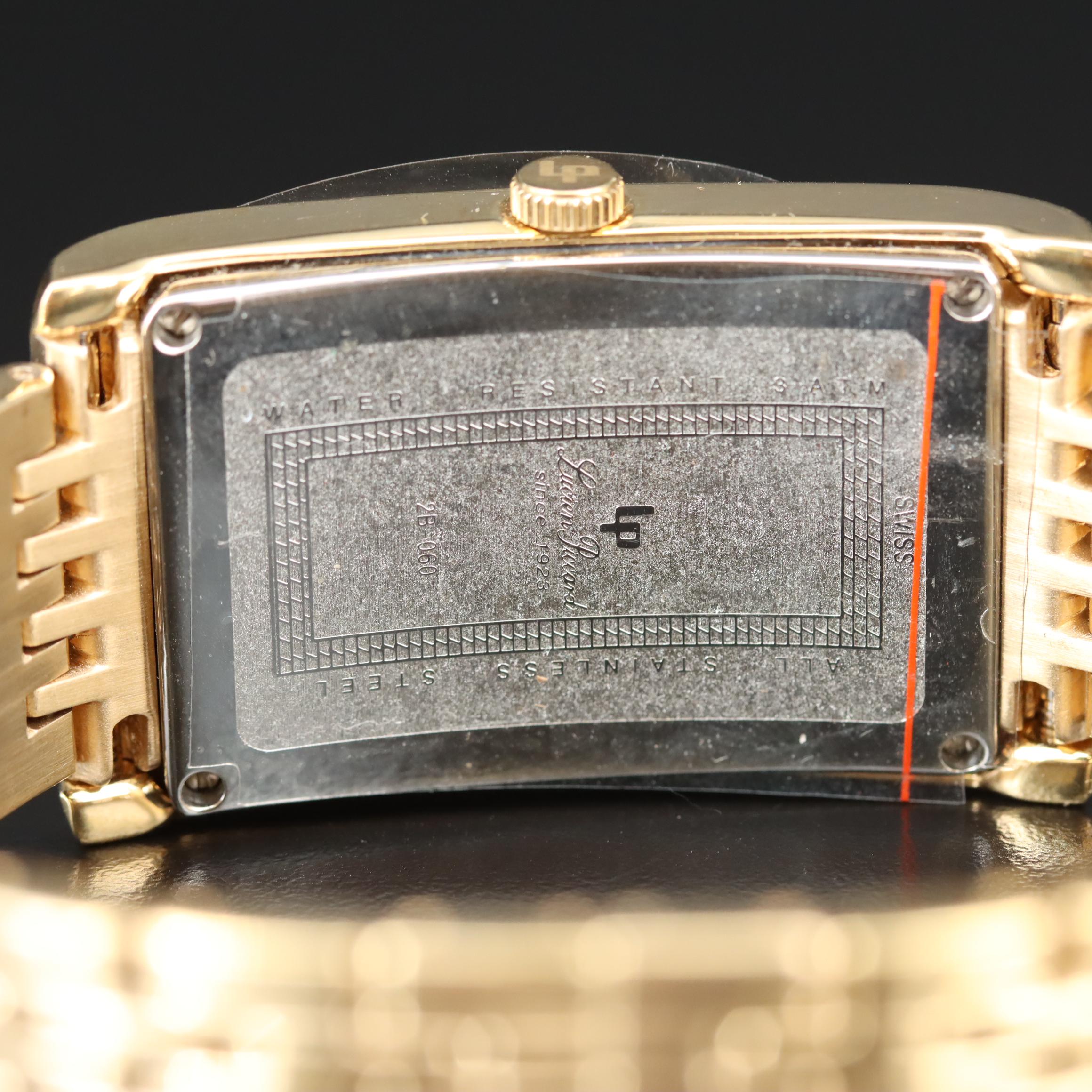 Lucien Piccard Stainless Steel Quartz Watch with Mother-of-Pearl Dial