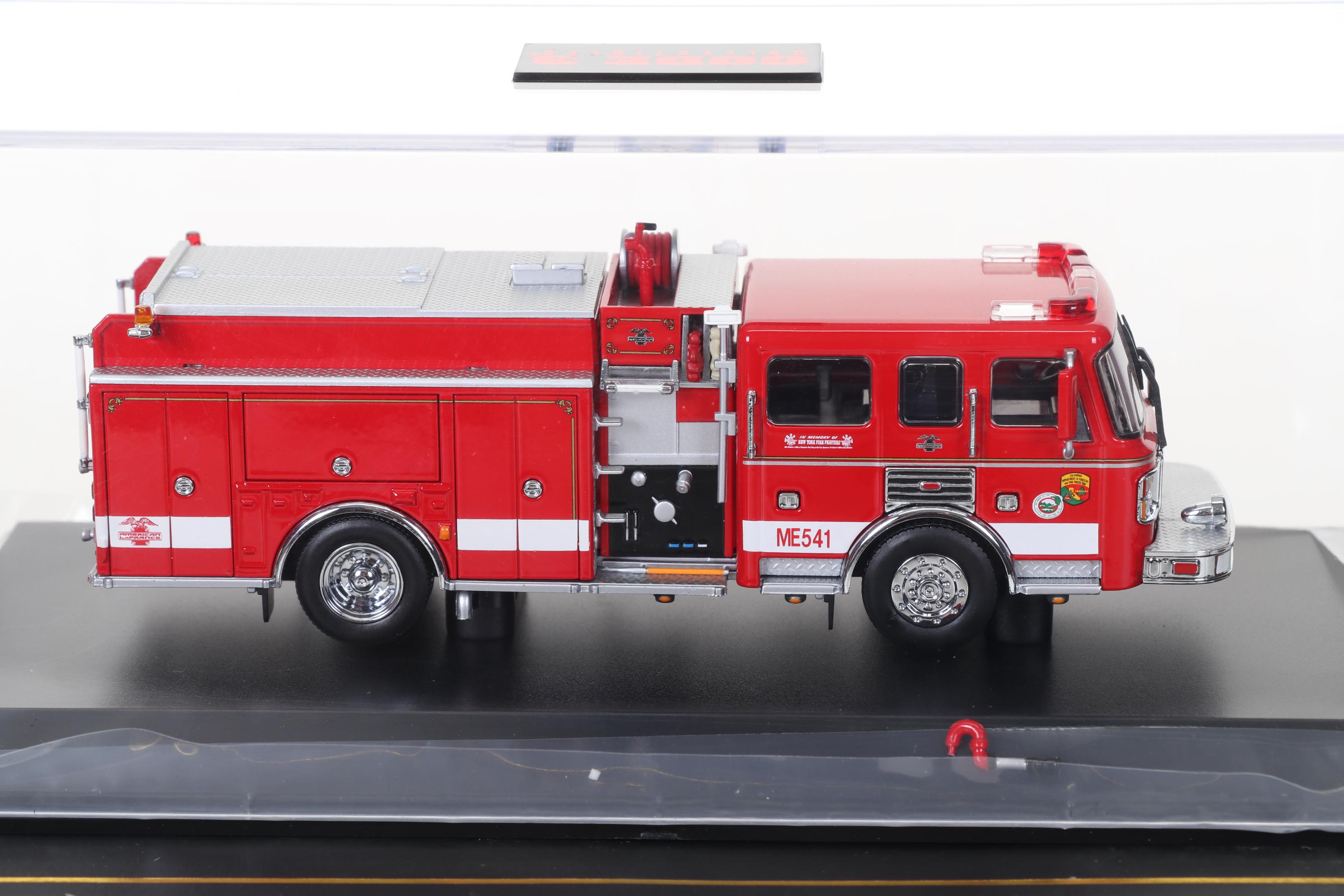 Five Code 3 Limited Edition Die Cast 1/64 Scale Fire Trucks, 21st Century