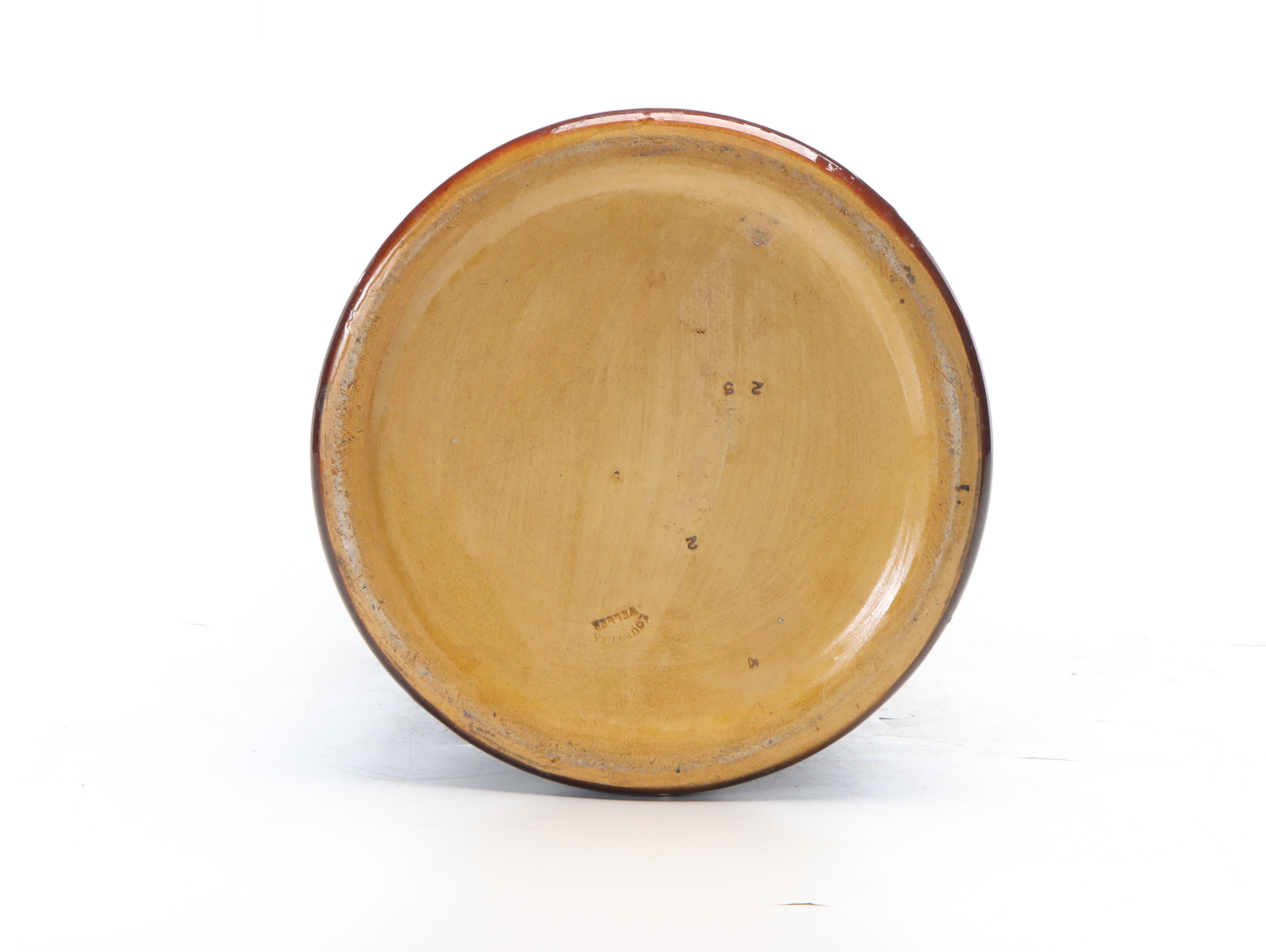 Weller Pottery Louwelsa Daffodil Umbrella Stand, Early 20th Century