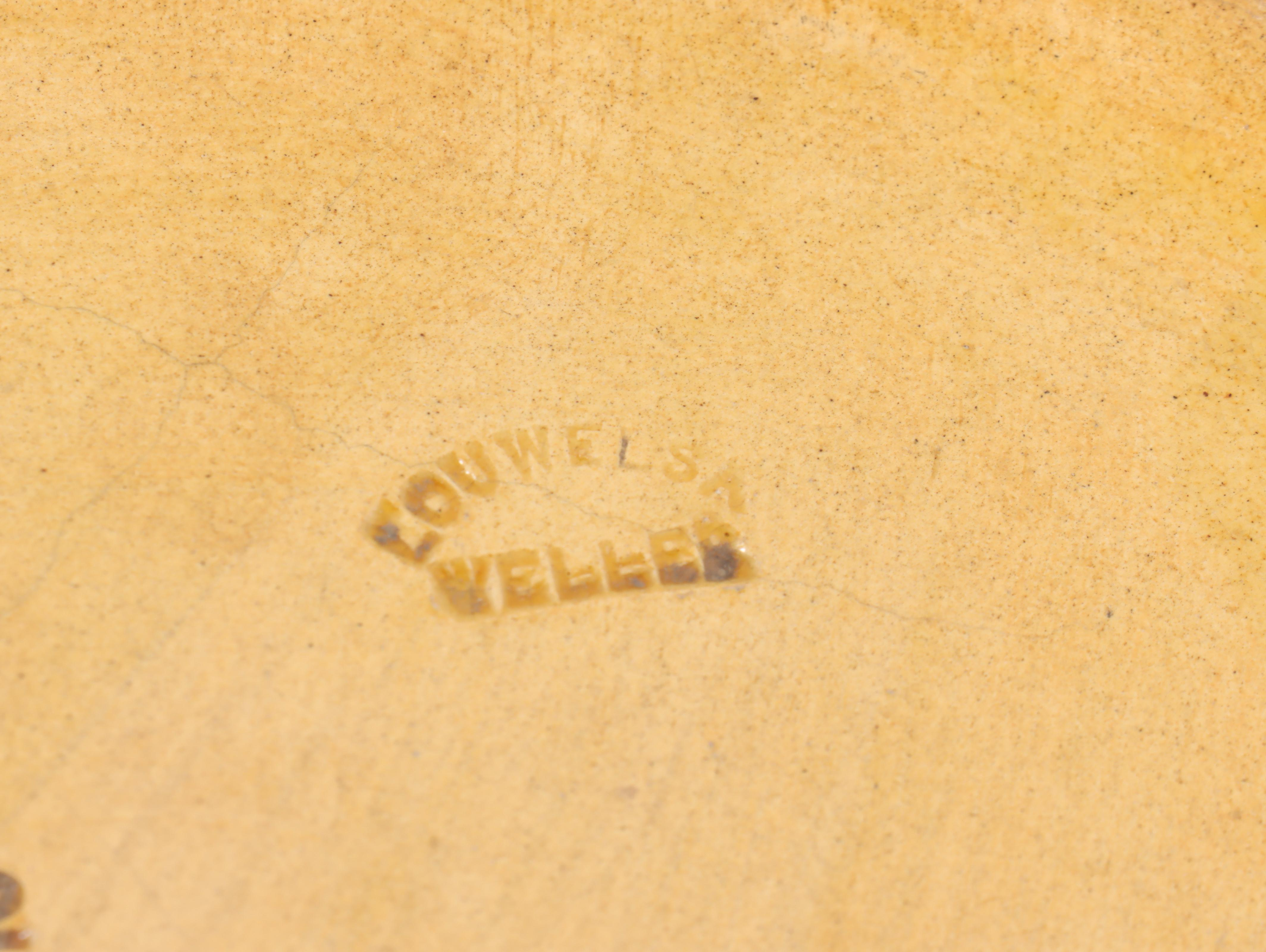 Weller Pottery Louwelsa Daffodil Umbrella Stand, Early 20th Century