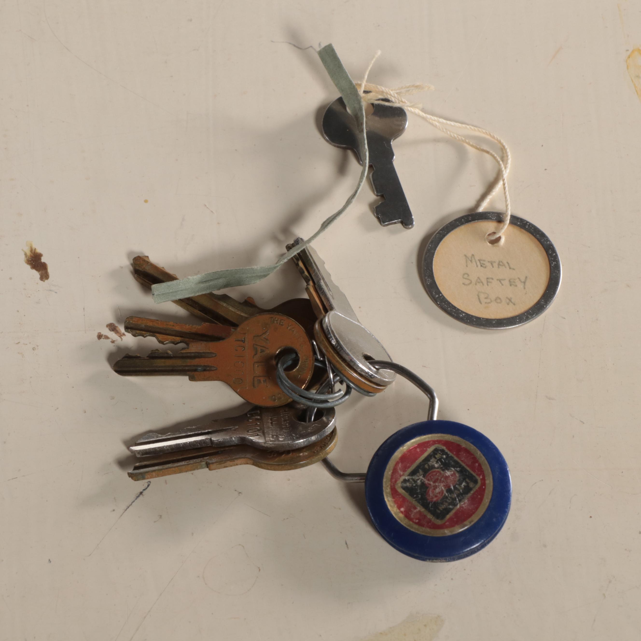 Cole Steel Mid Century Modern Painted Filing Cabinet with Hidden Safe