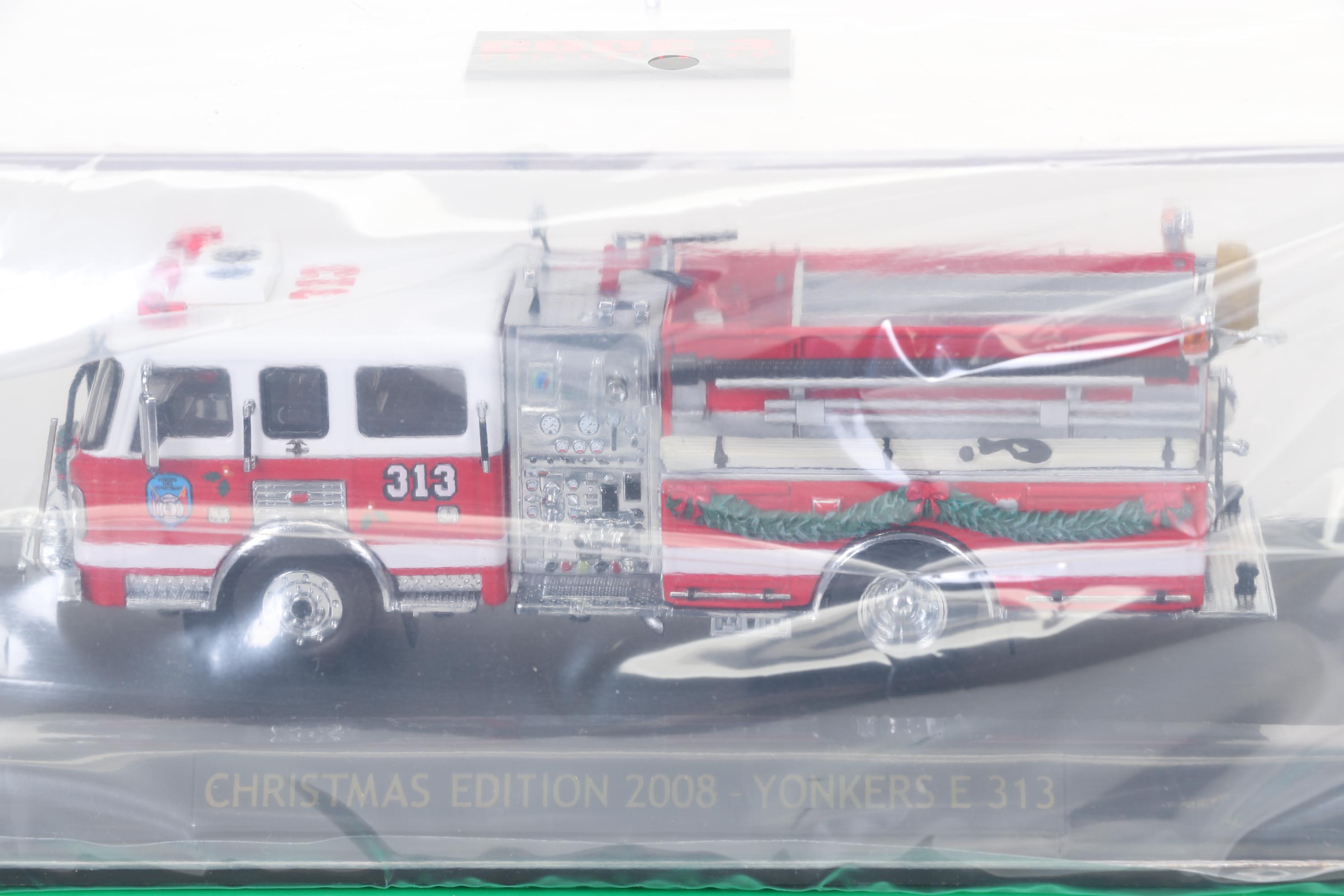 Seven Code 3 Limited Edition Die Cast 1/64 Scale Fire Trucks, 21st Century