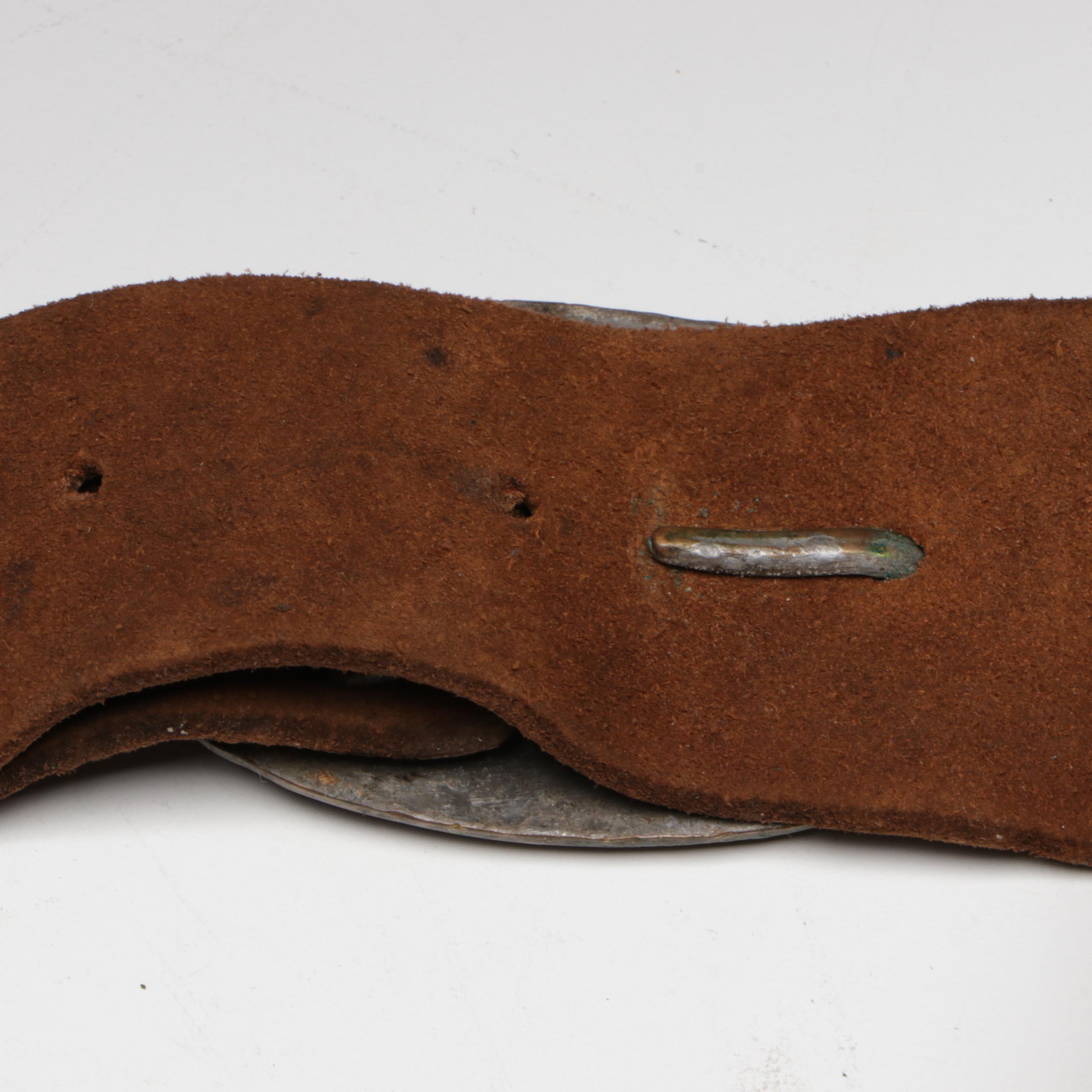 Civil War Era Watertown Arsenal Cap Box and Belt Plate with Later Cap Box