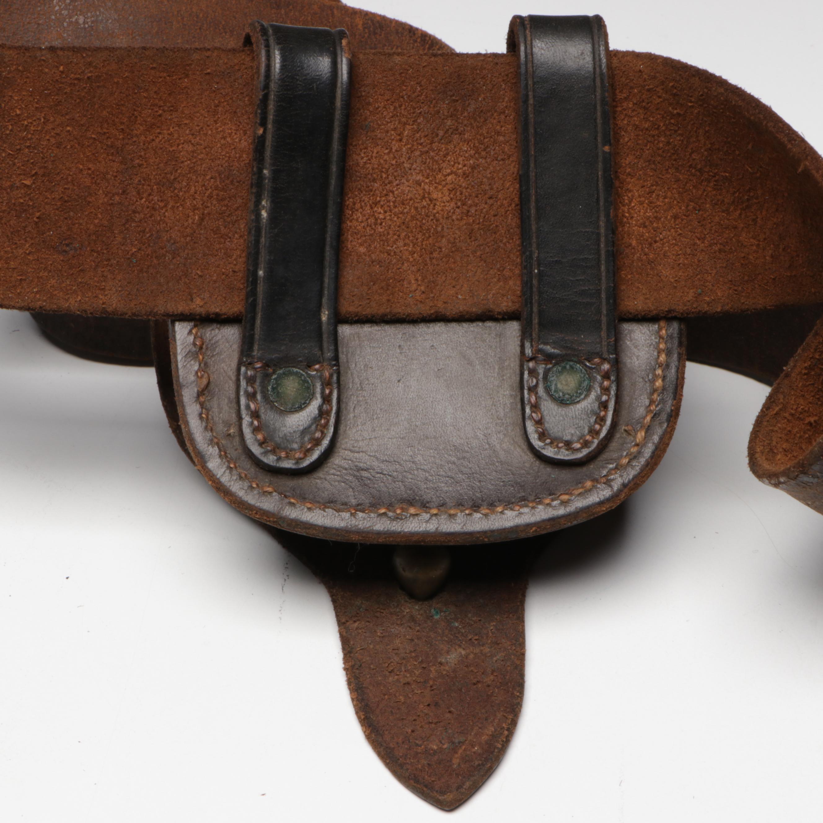 Civil War Era Watertown Arsenal Cap Box and Belt Plate with Later Cap Box