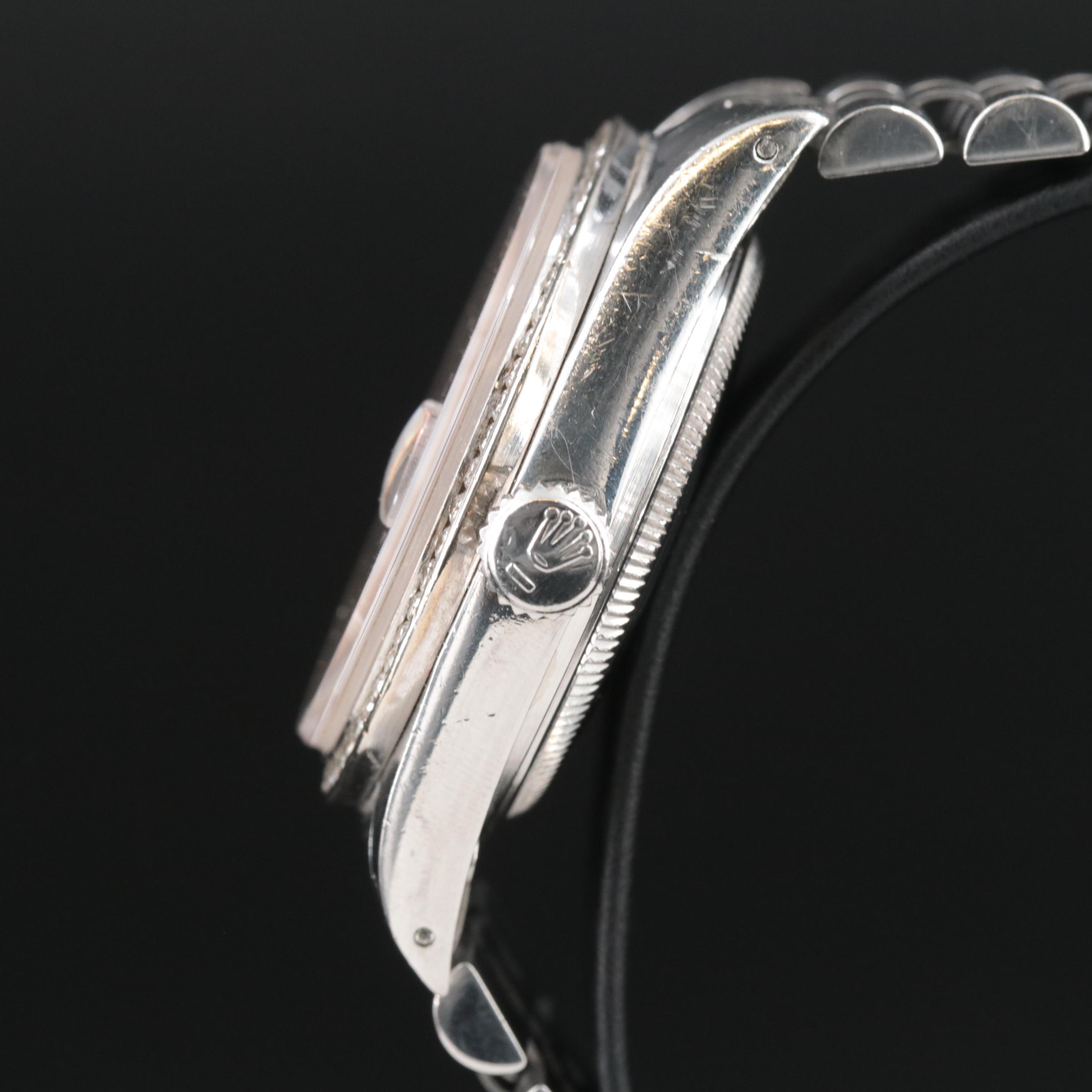 1986 Rolex Custom 1.26 CTW Diamond Dial and Bezel Datejust Watch