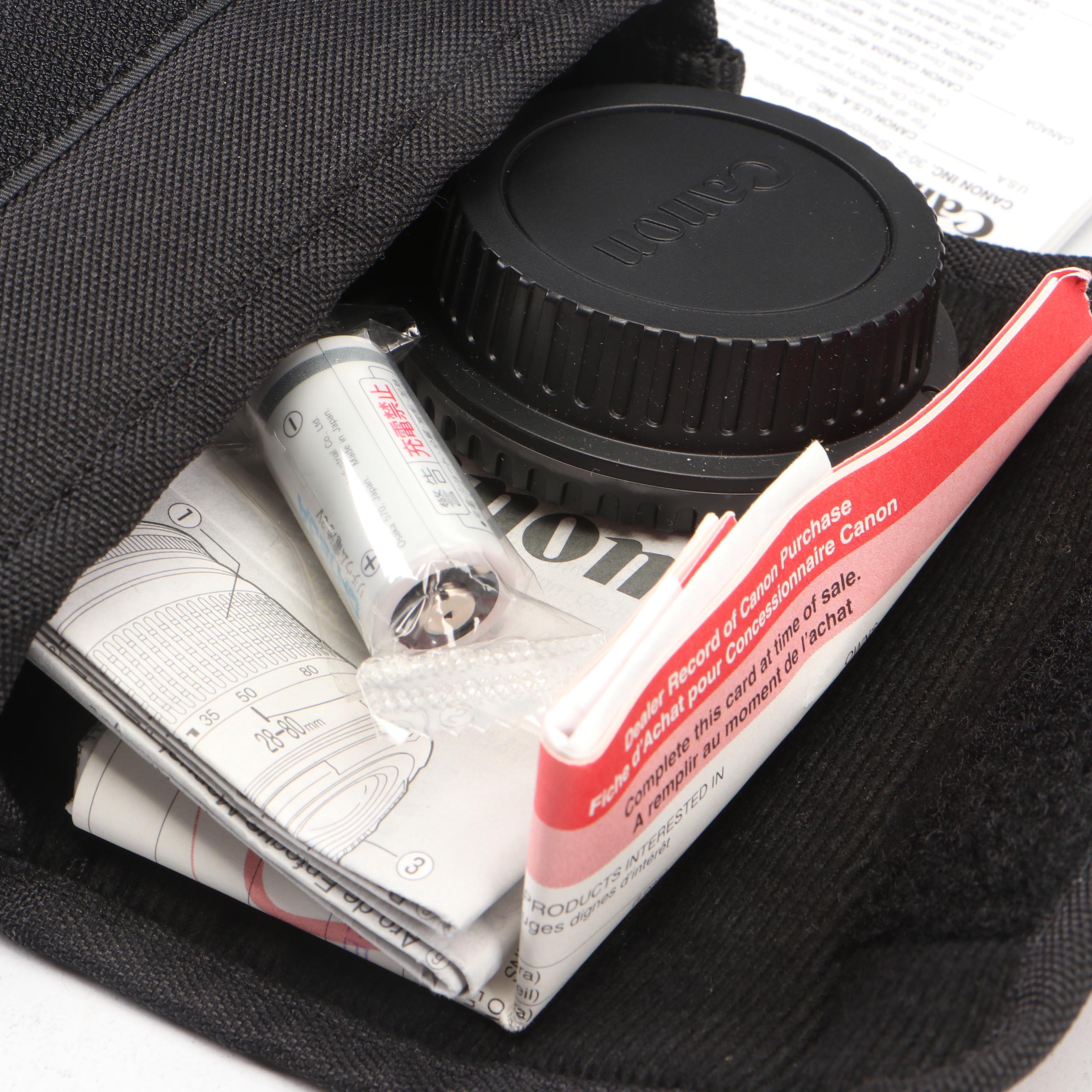 Canon EOS Rebel Ti Camera and Nikon D3100 With Accessories and Case