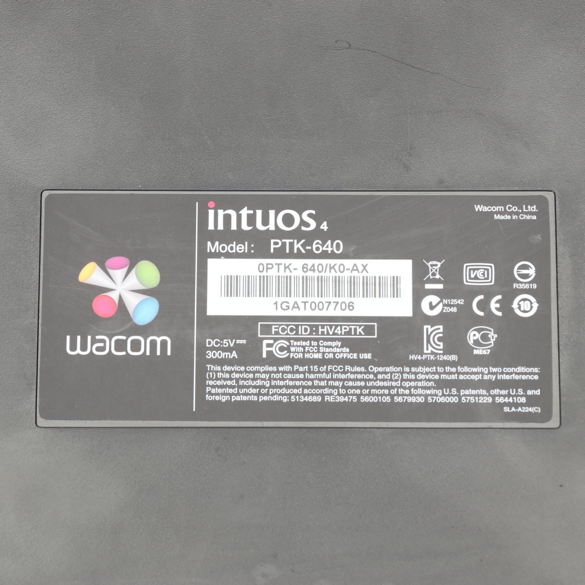 Two Wacom Intuos4 PTK-640 Graphics Tablets