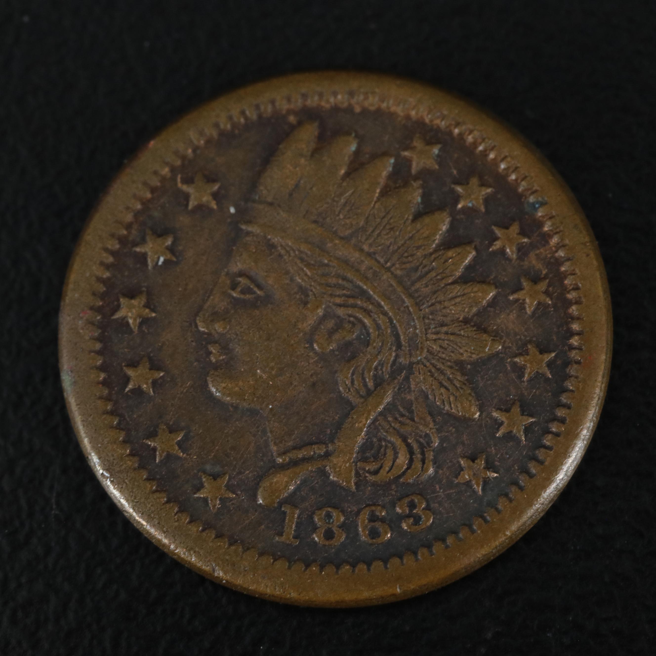 Three Civil War Era Tokens