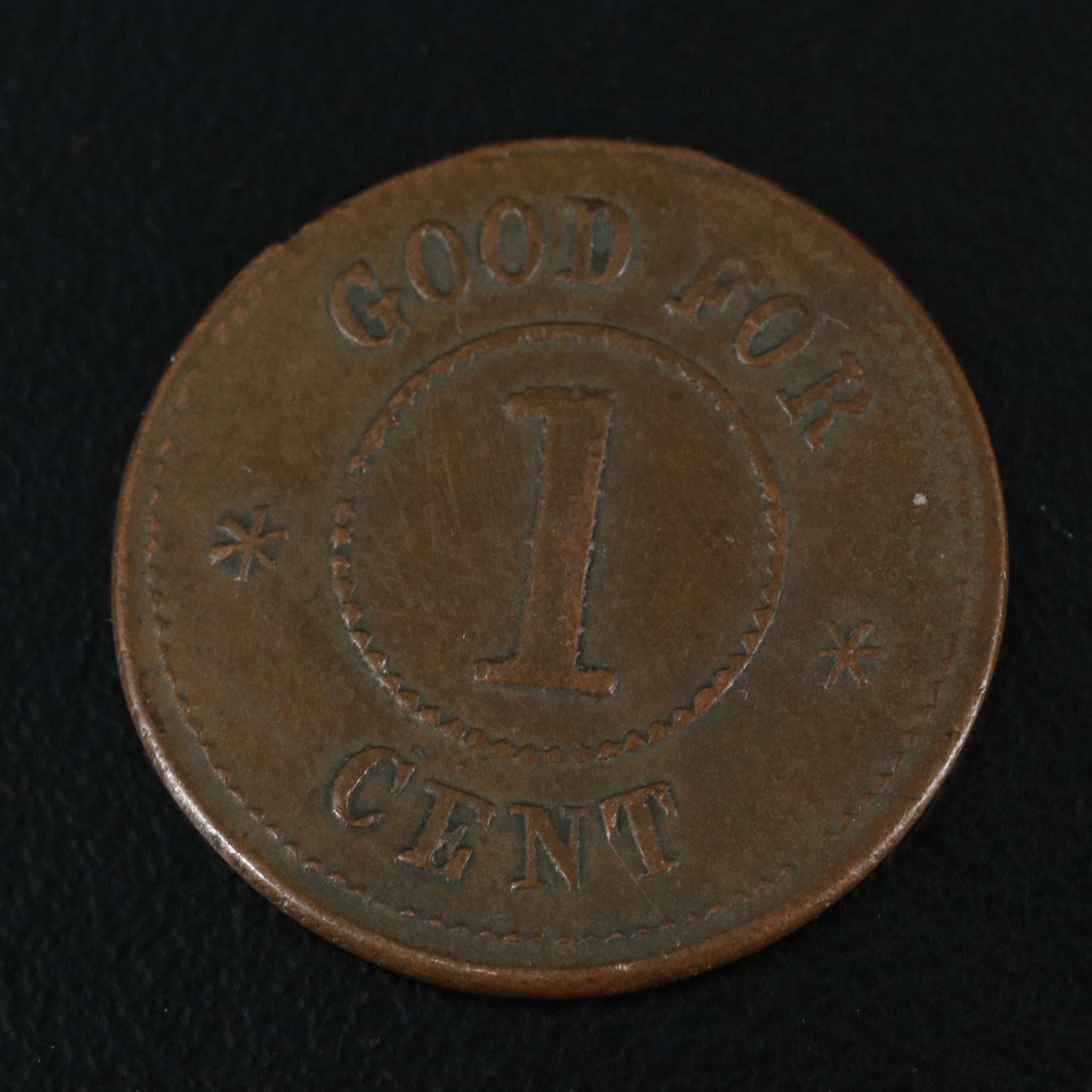 Three Civil War Era Tokens