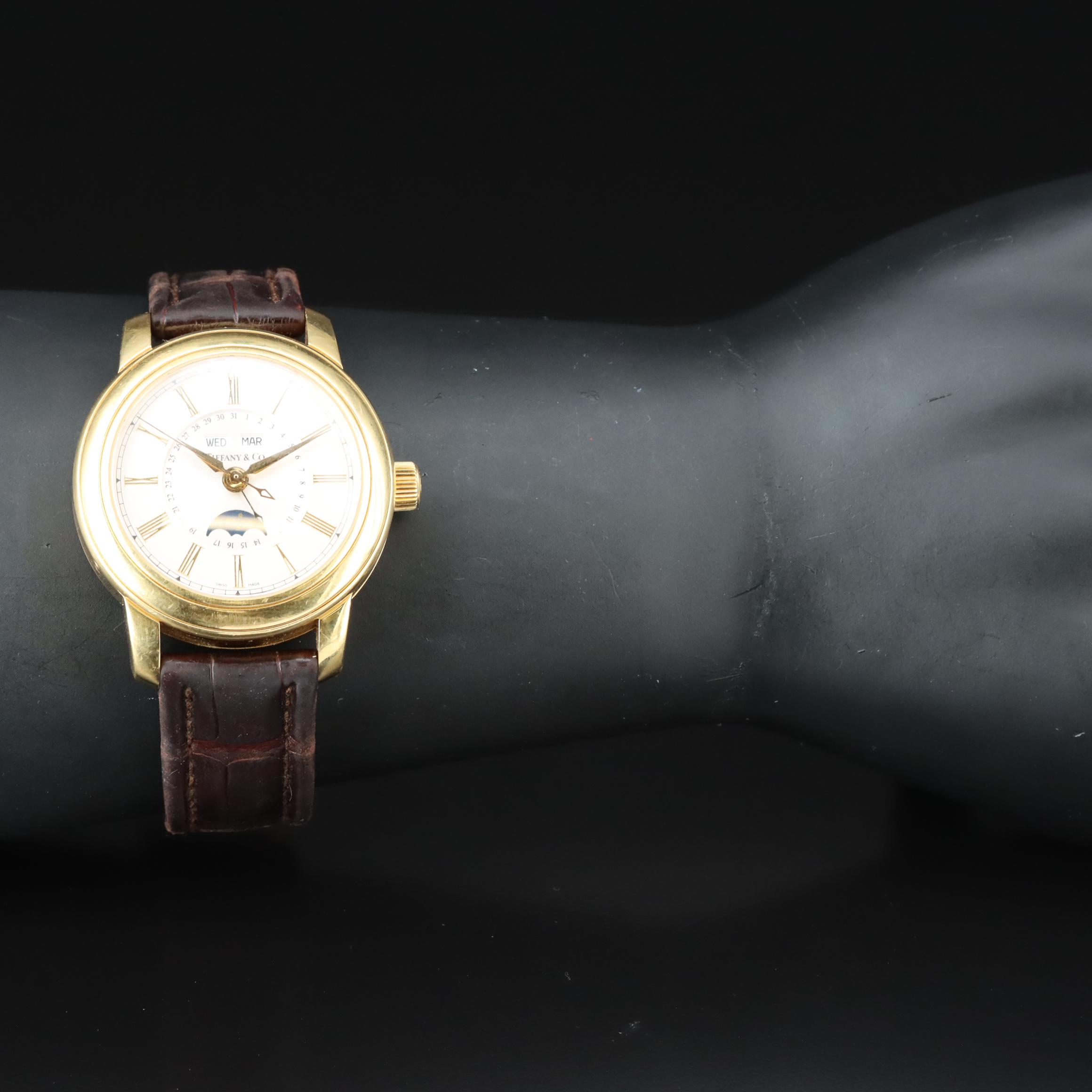 18K Tiffany & Co. Triple Calendar Moonphase Watch