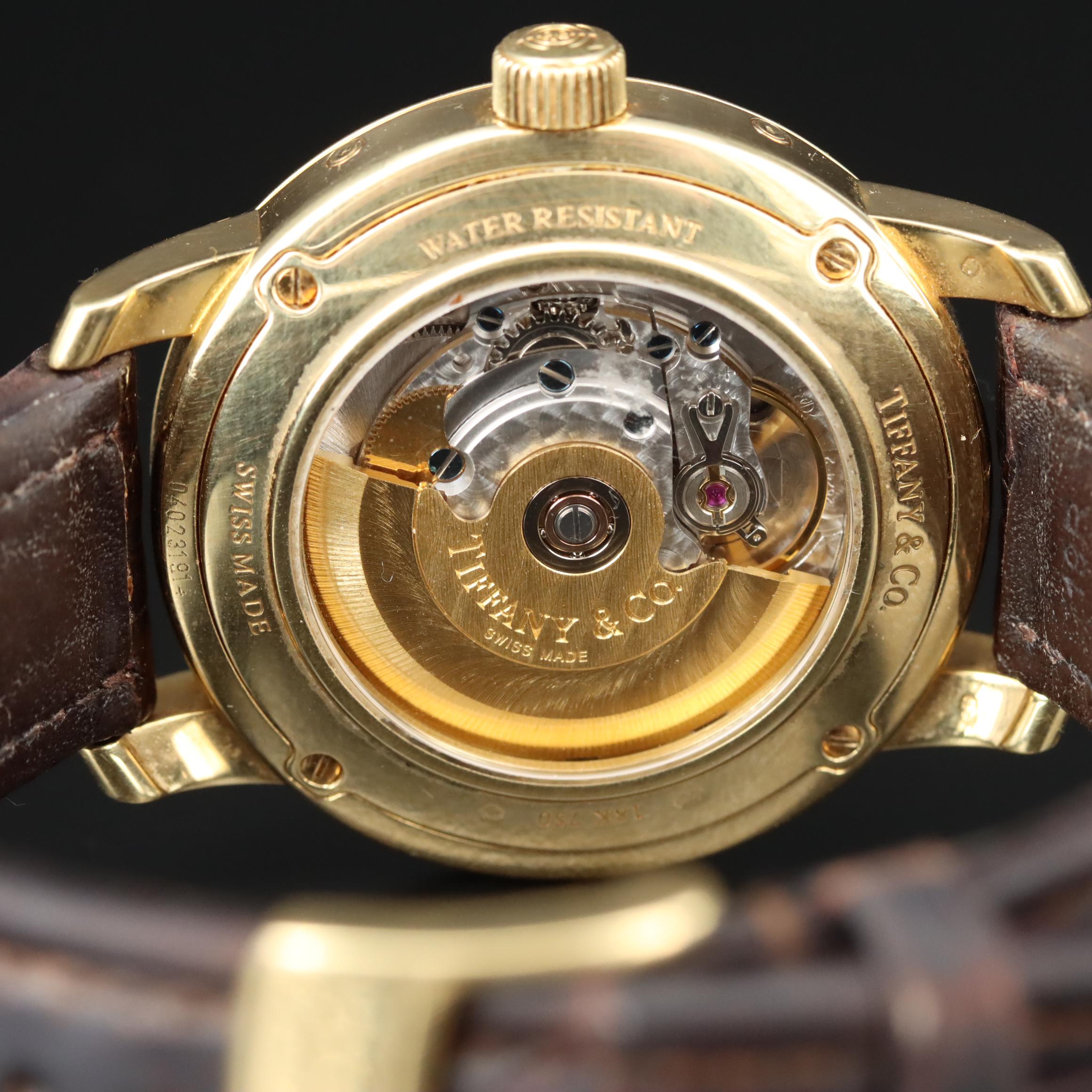 18K Tiffany & Co. Triple Calendar Moonphase Watch