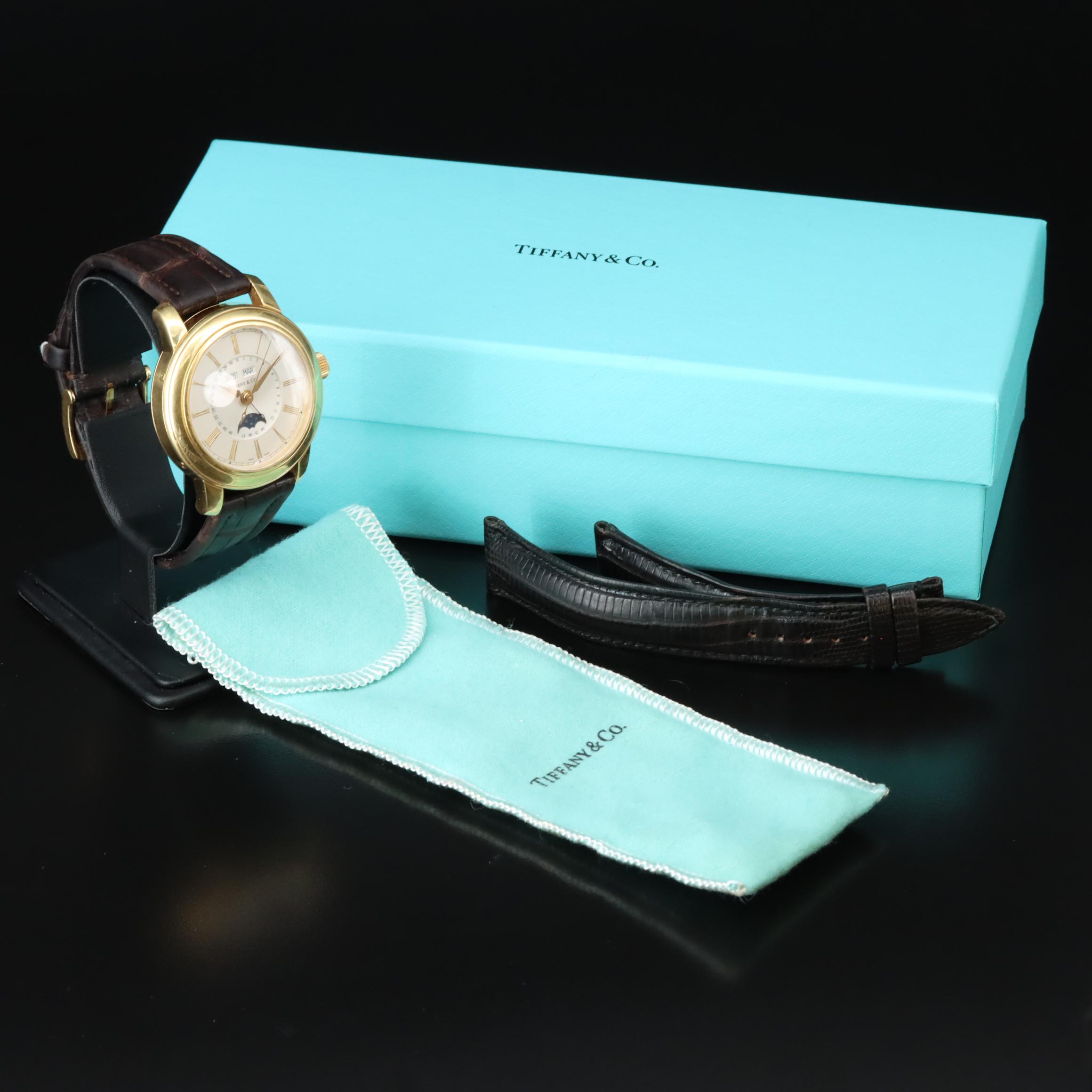 18K Tiffany & Co. Triple Calendar Moonphase Watch