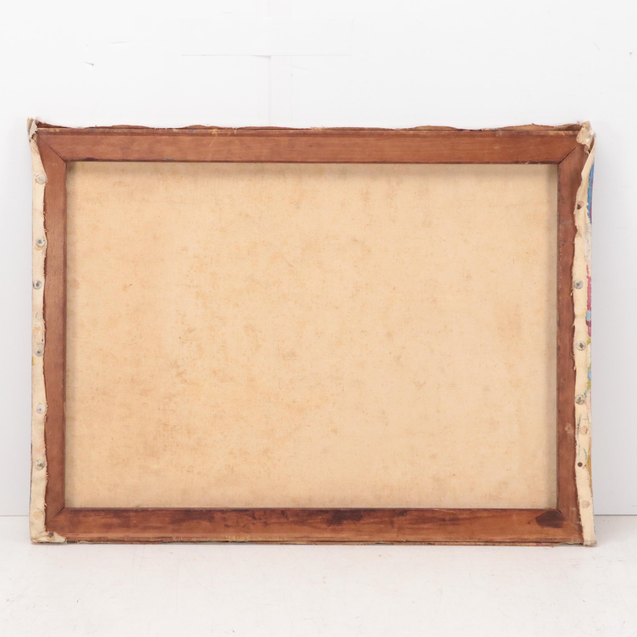 Abstract Non-Objective Oil Painting, Mid to Late 20th Century