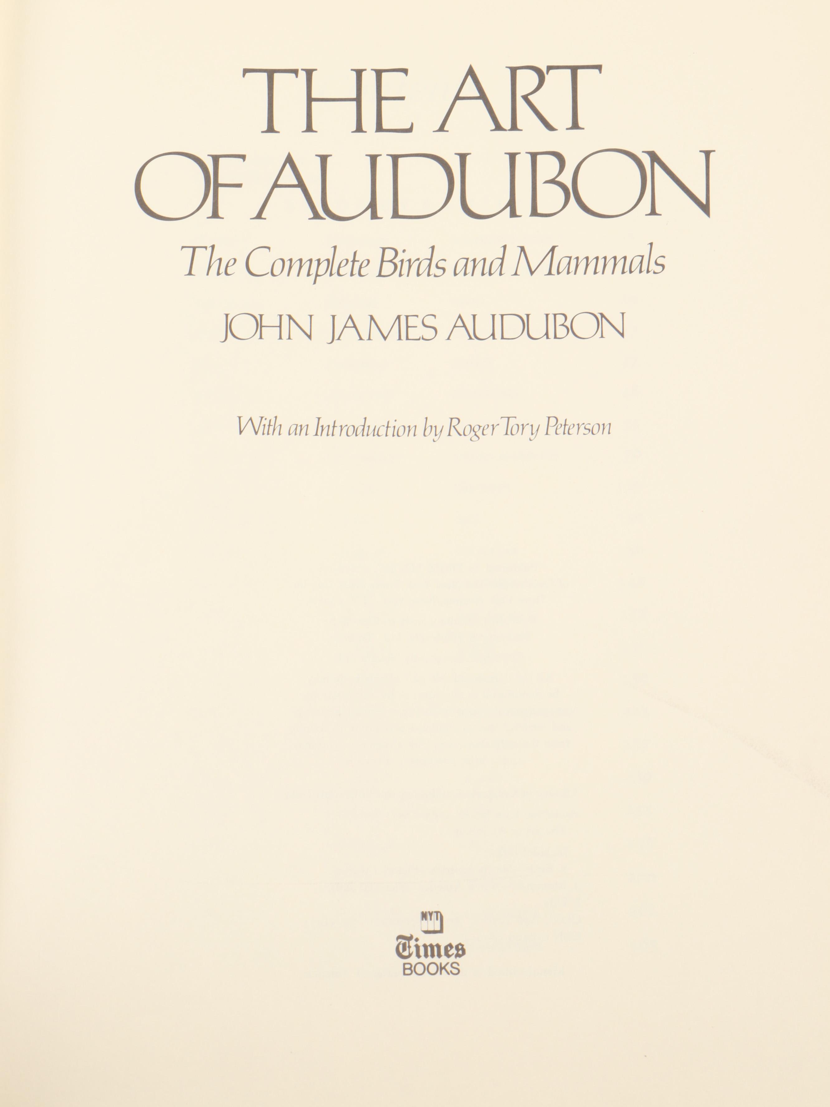 "The Art of Audubon: The Complete Birds and Animals" by John James Audubon, 1979