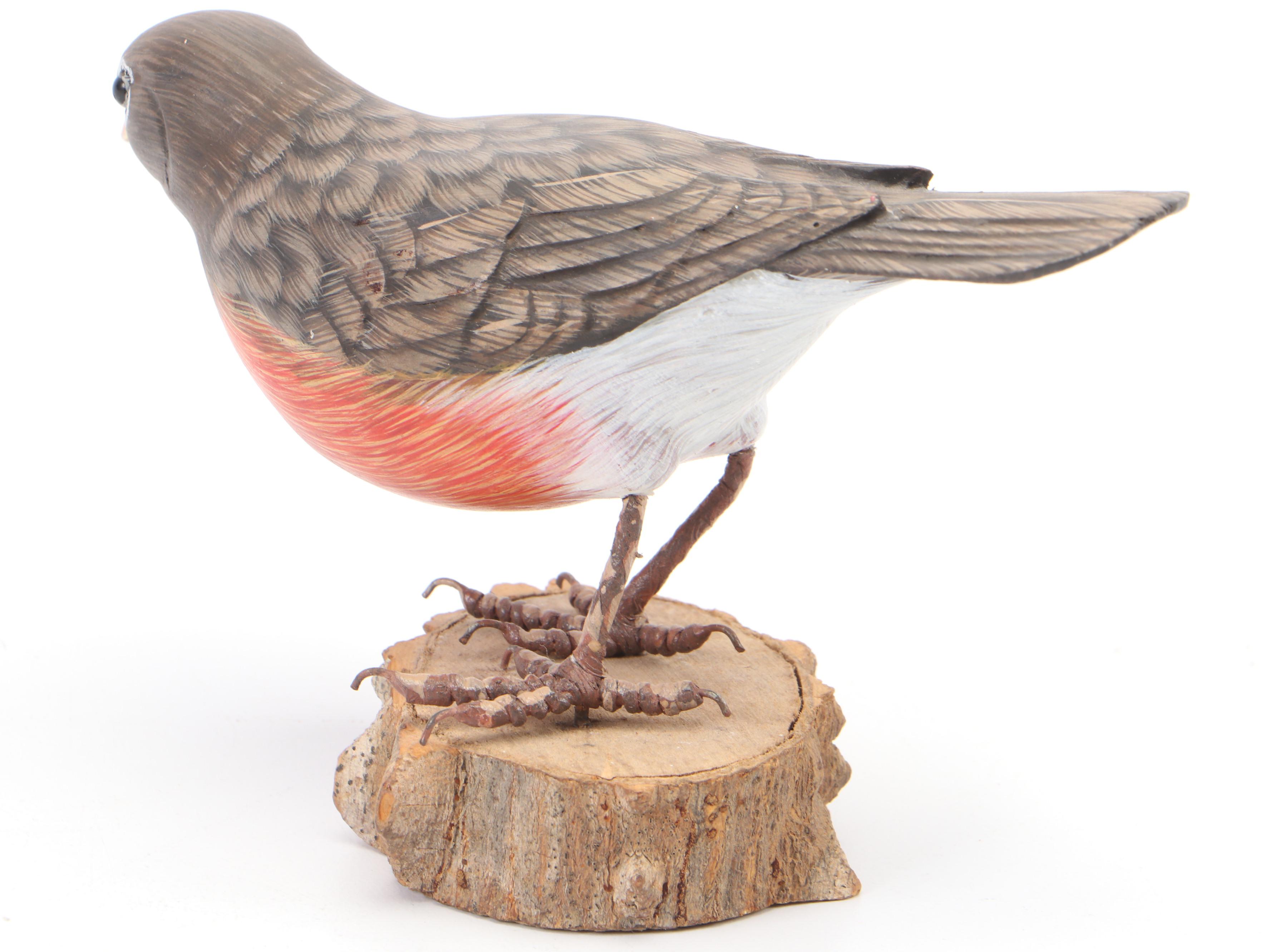 Hand-Crafted Blue Jay, Robin and Cardinal Bird Figurines