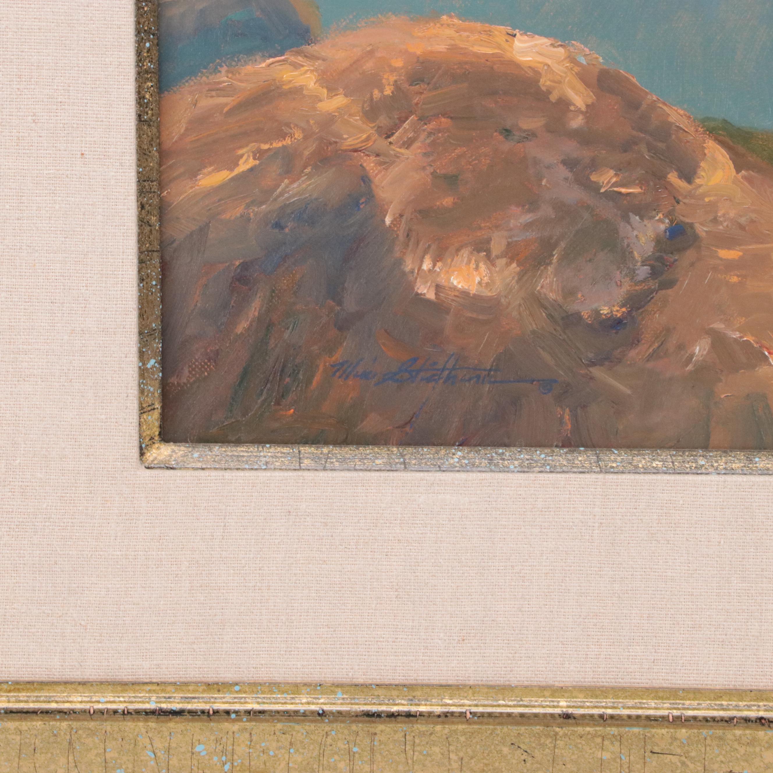 Mike Stidham Oil Painting "Roaring Fork Rainbow," 21st Century