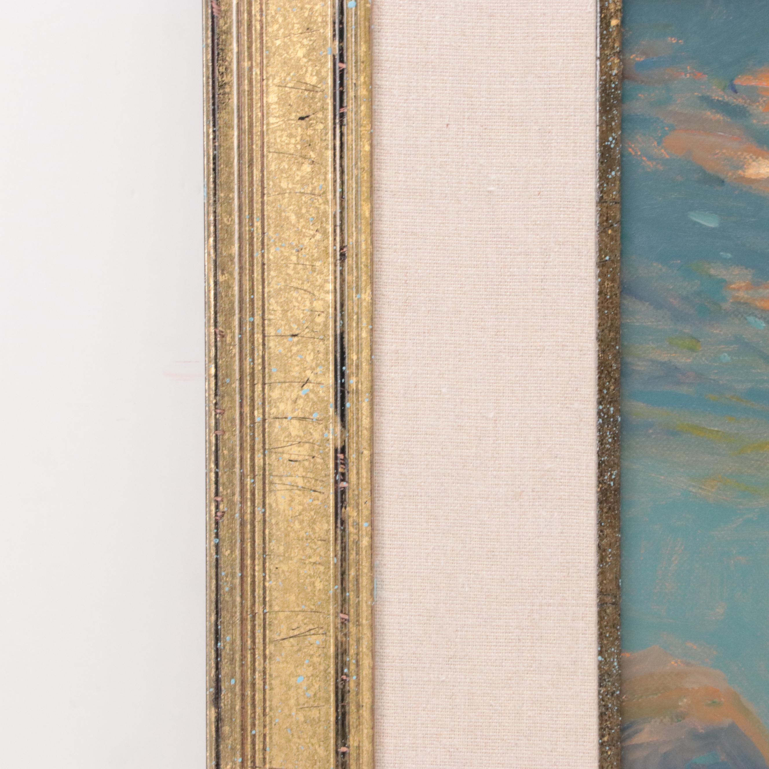 Mike Stidham Oil Painting "Roaring Fork Rainbow," 21st Century