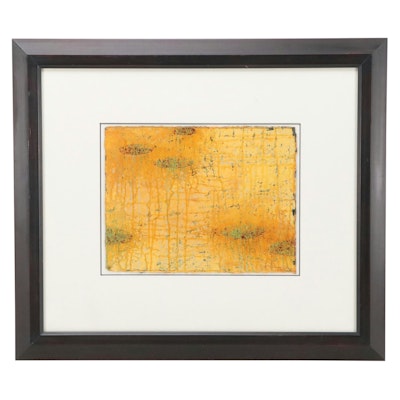 Bruce Tolman Abstract Mixed Media Painting, 2003