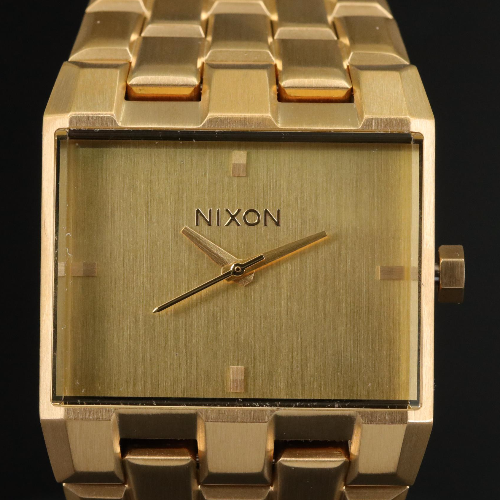 Nixon Ticket II All Gold Stainless Steel Quartz Watch