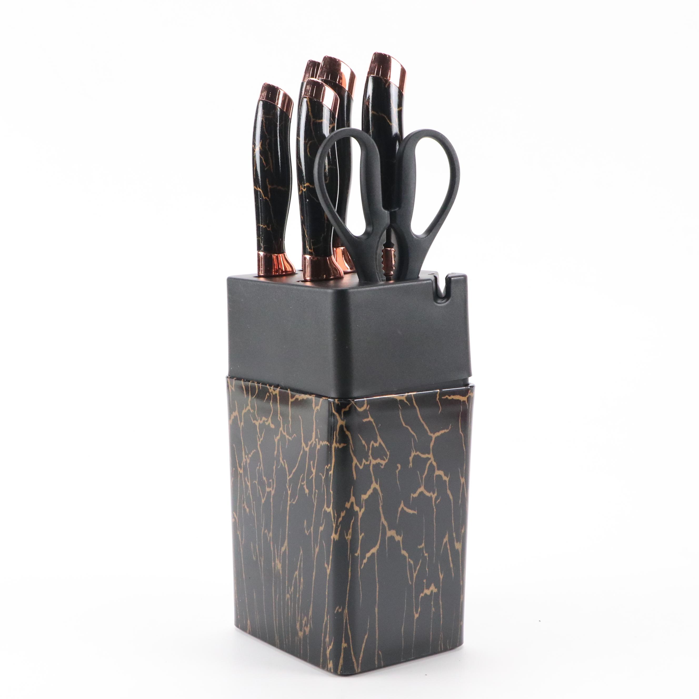 Evryealth Kitchen Knife Set with Block