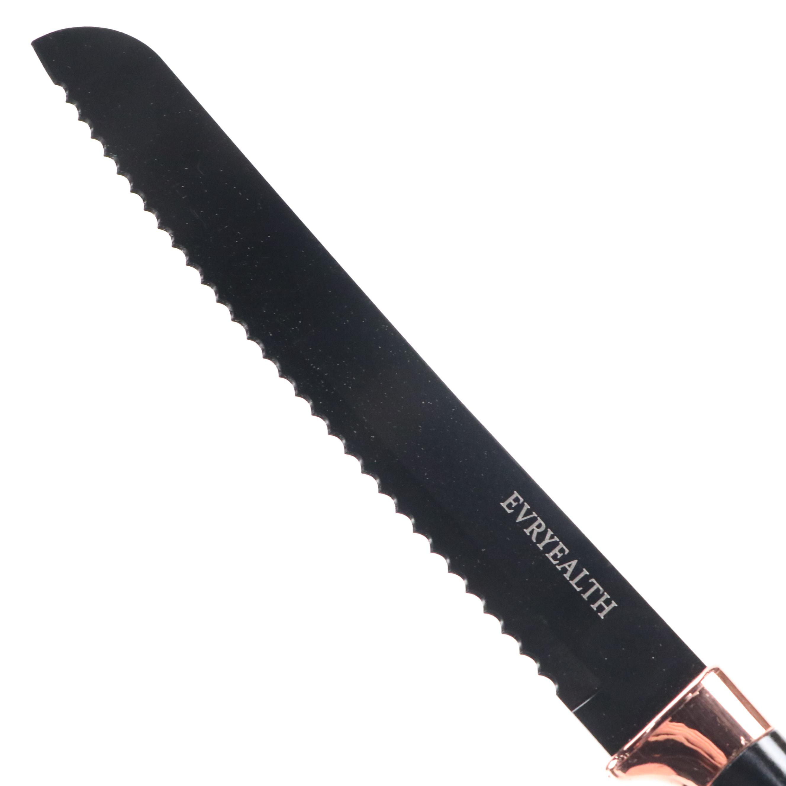 Evryealth Kitchen Knife Set with Block