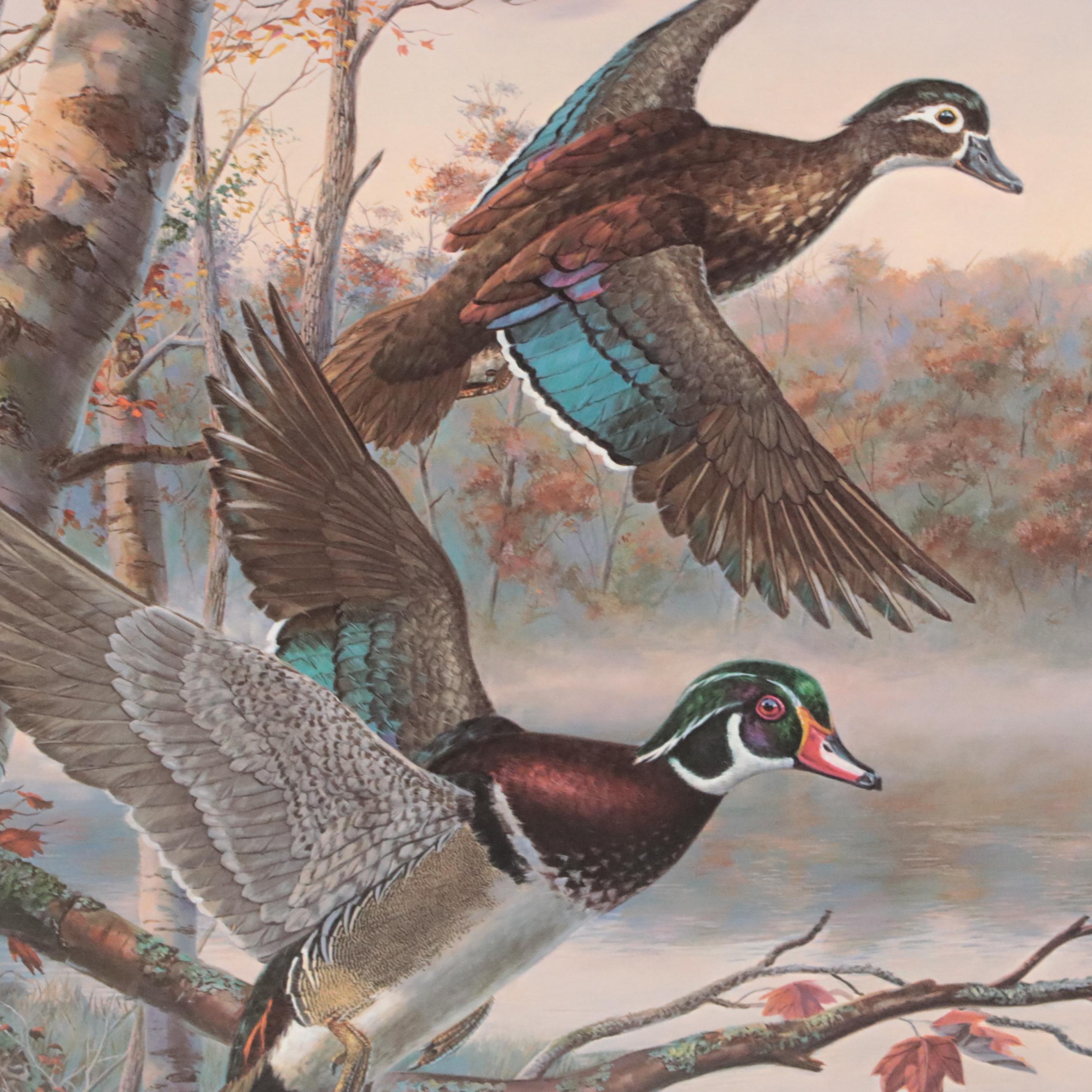 Randy McGovern Offset Lithographs "Lakeside Woodducks" and "Timber Mallards"