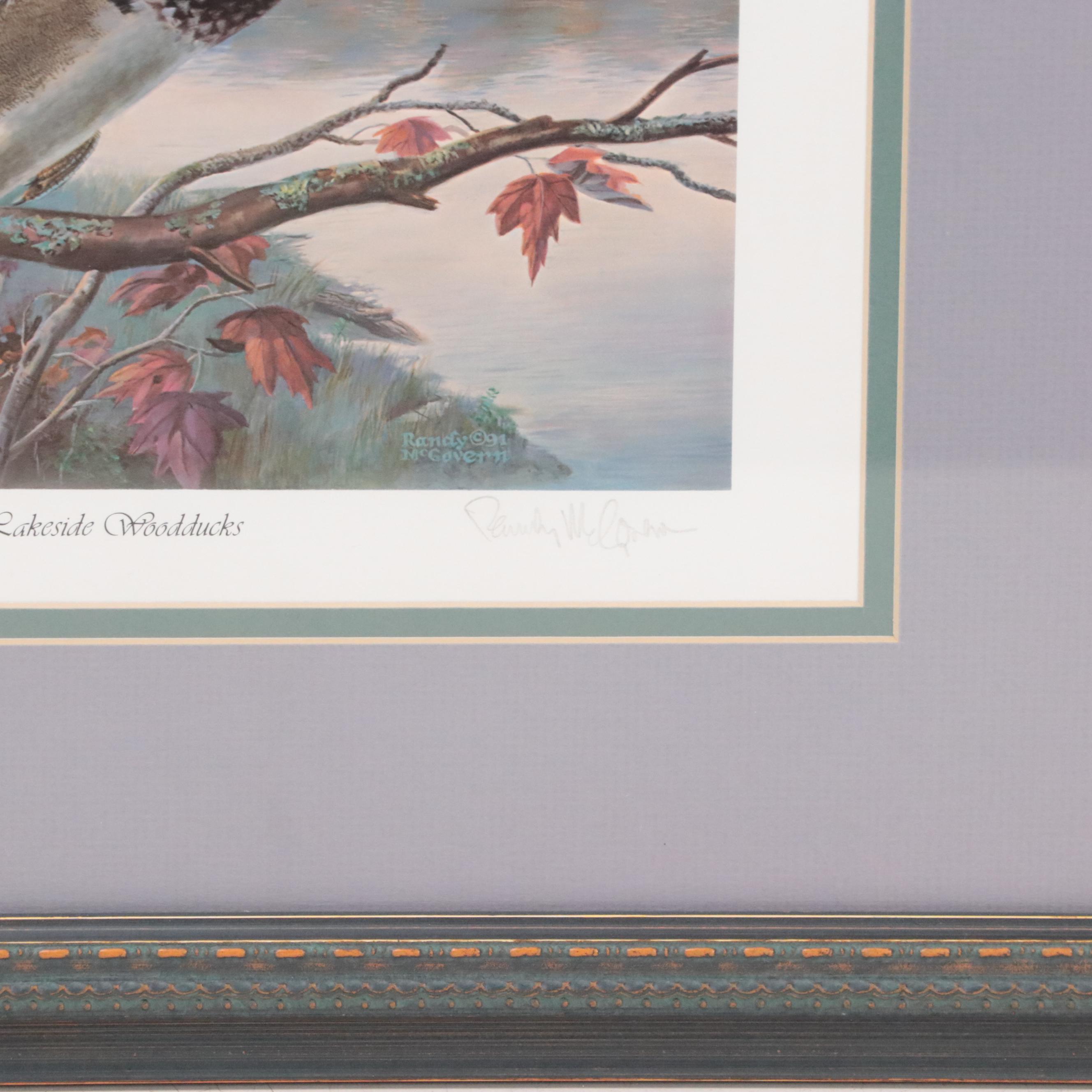 Randy McGovern Offset Lithographs "Lakeside Woodducks" and "Timber Mallards"