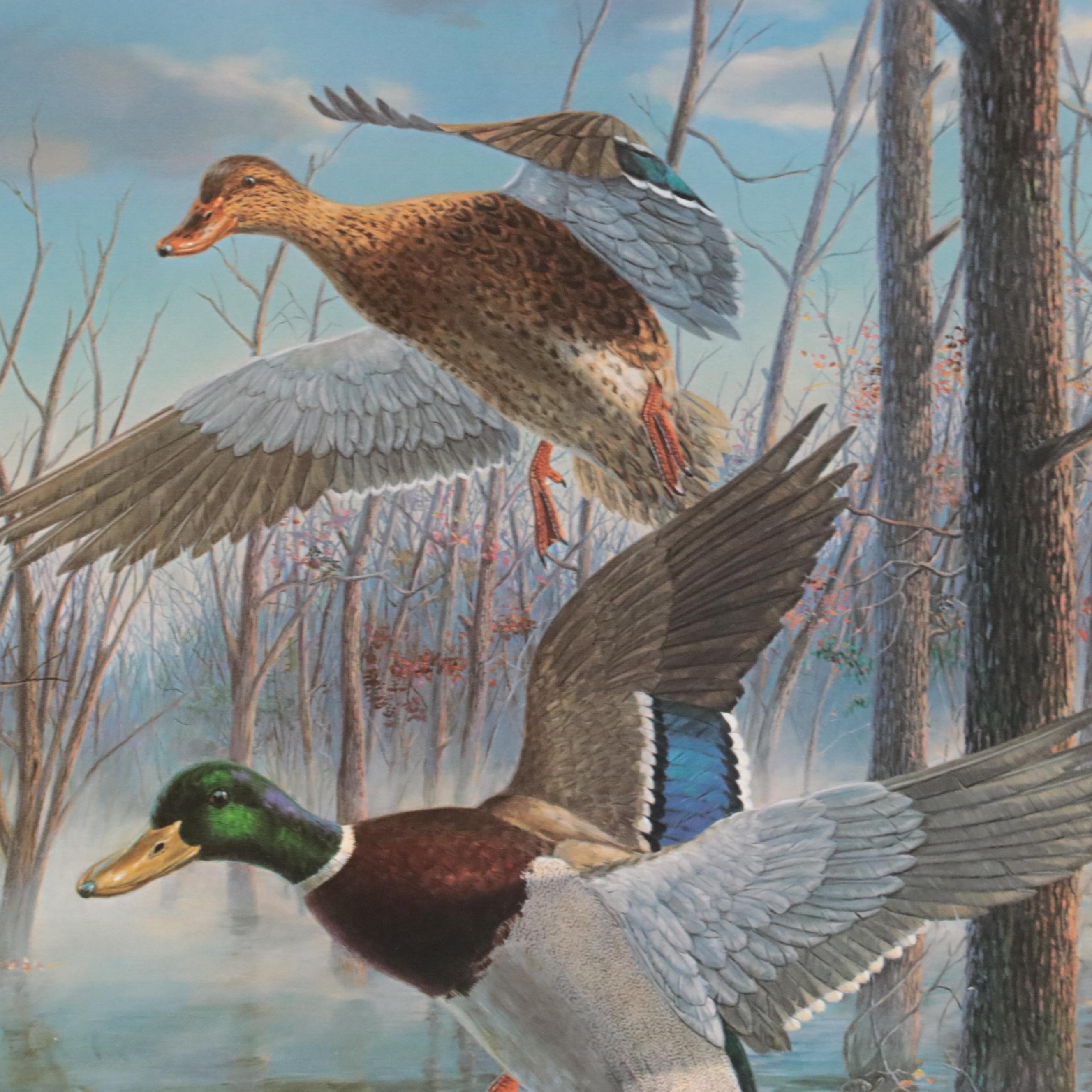 Randy McGovern Offset Lithographs "Lakeside Woodducks" and "Timber Mallards"