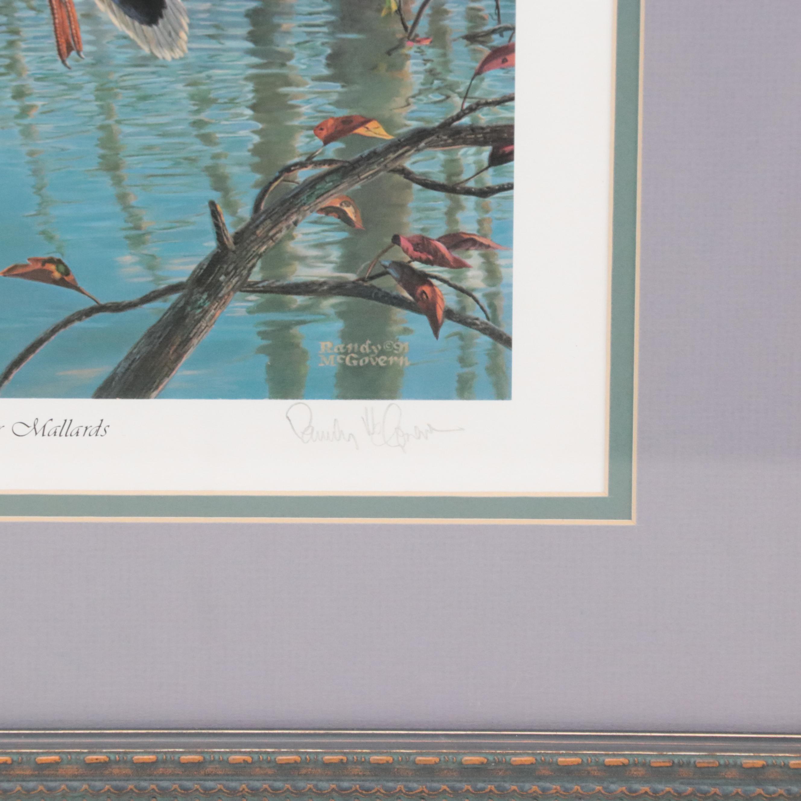 Randy McGovern Offset Lithographs "Lakeside Woodducks" and "Timber Mallards"