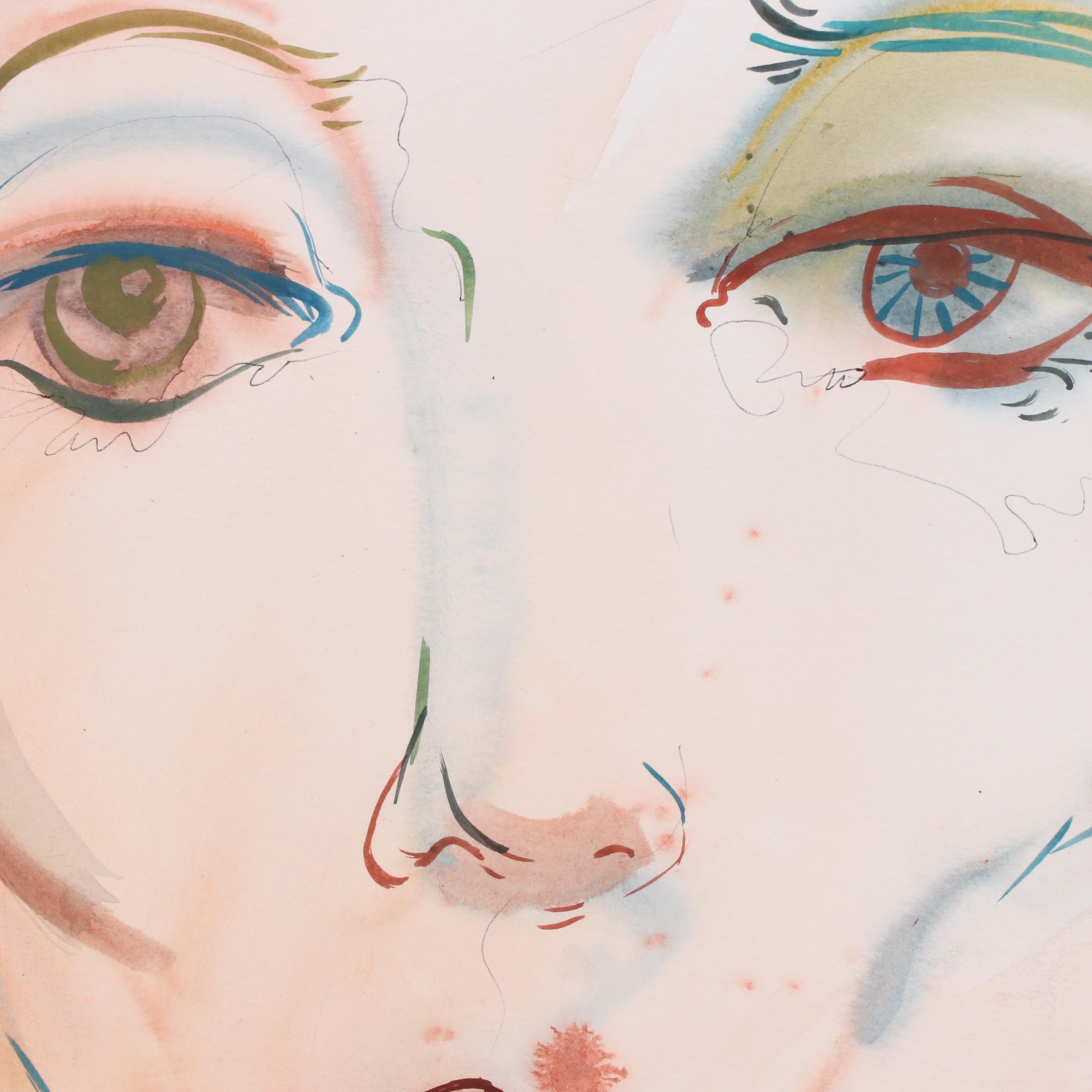 Dan Sabau Watercolor Painting "The Patient Artist," 2024