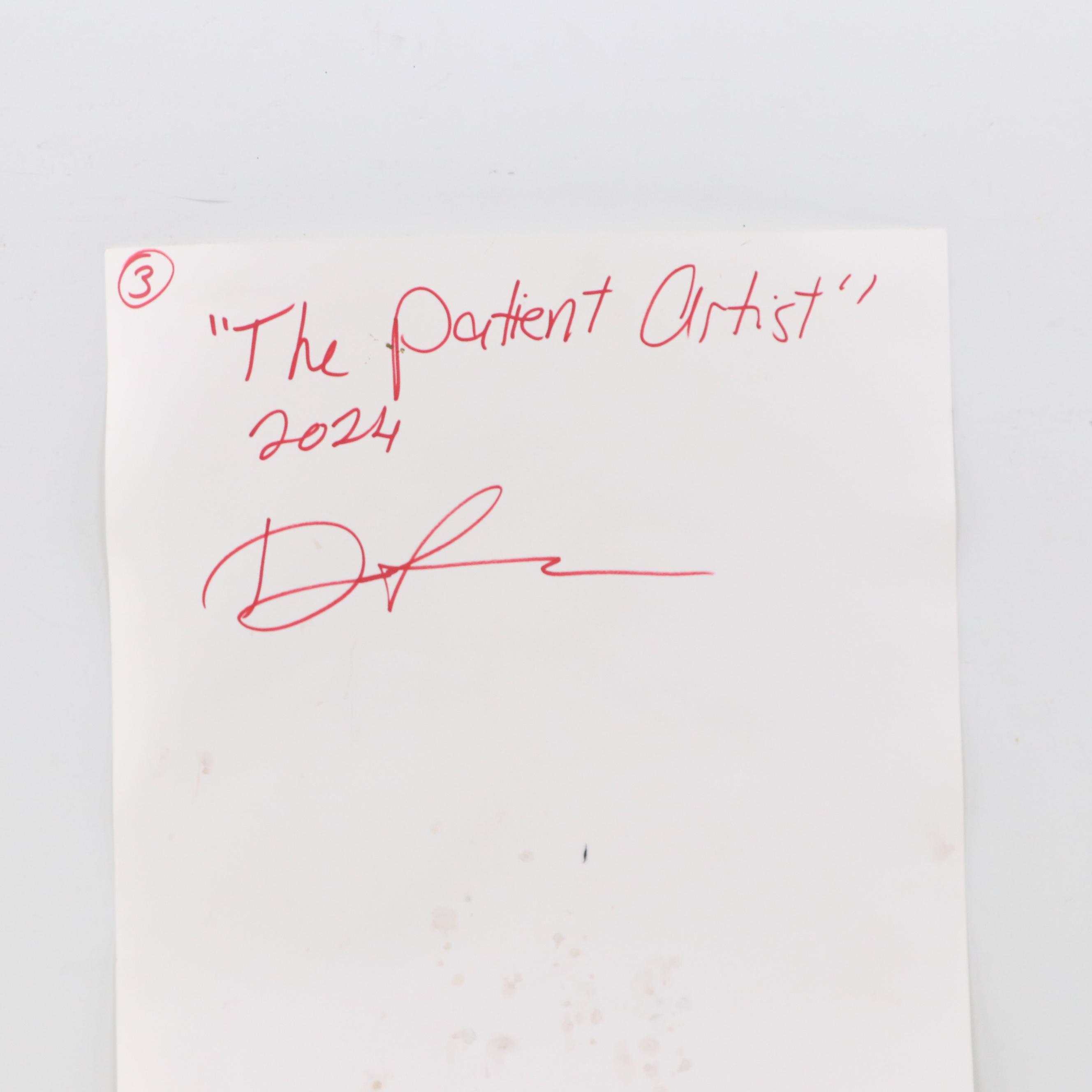 Dan Sabau Watercolor Painting "The Patient Artist," 2024