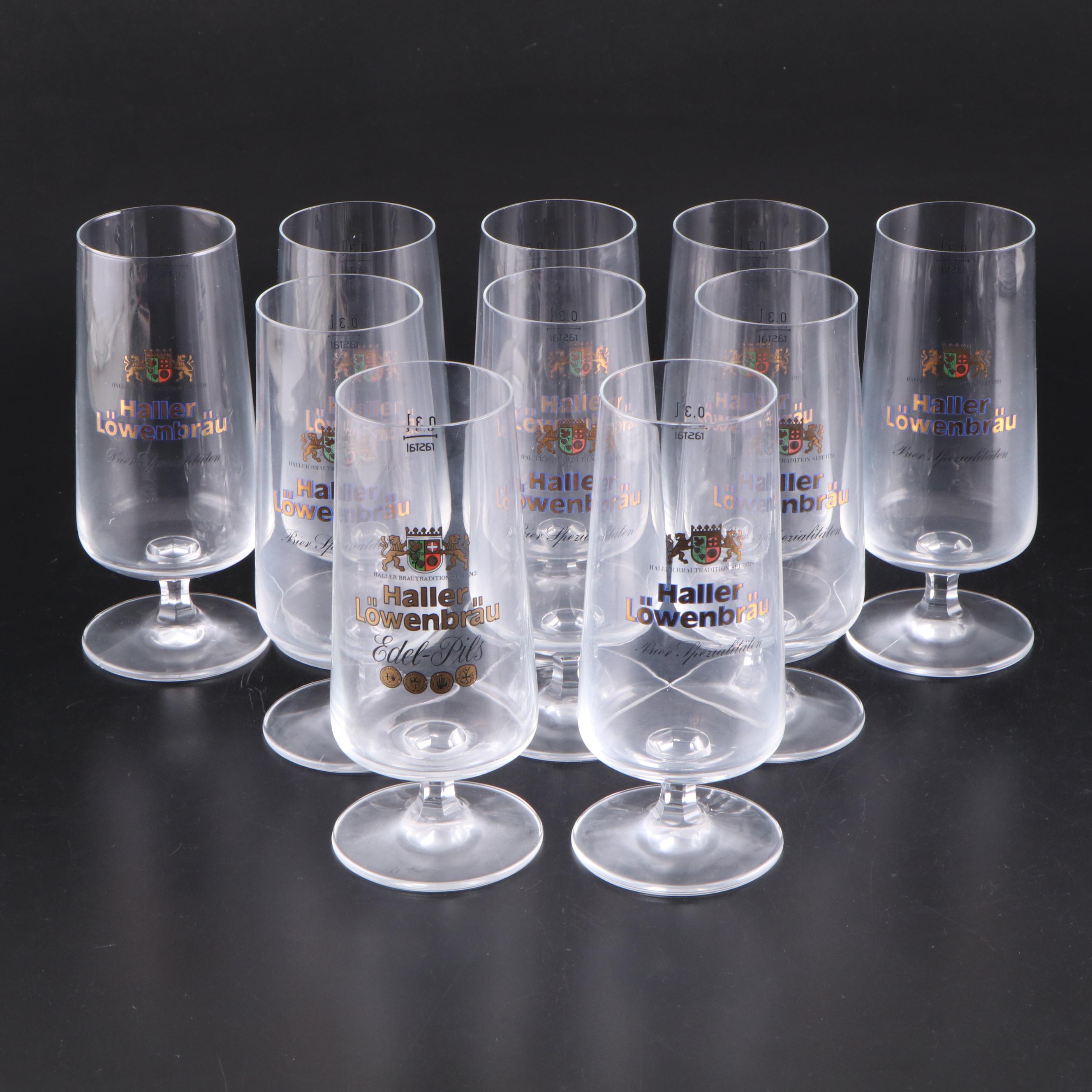 Rastal Pokal Glasses with Marble and Glass Cheese Dome with Marble Base