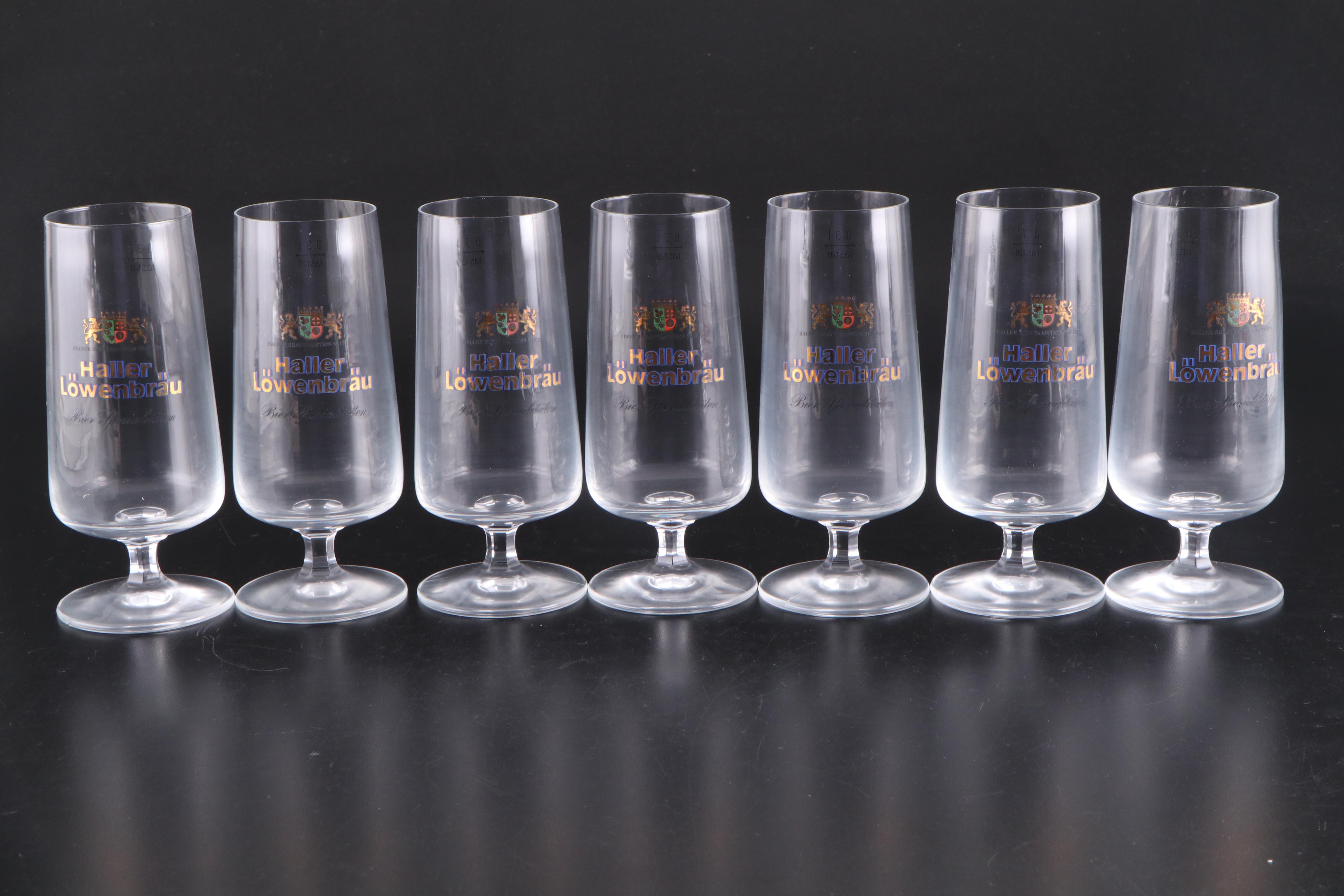 Rastal Pokal Glasses with Marble and Glass Cheese Dome with Marble Base