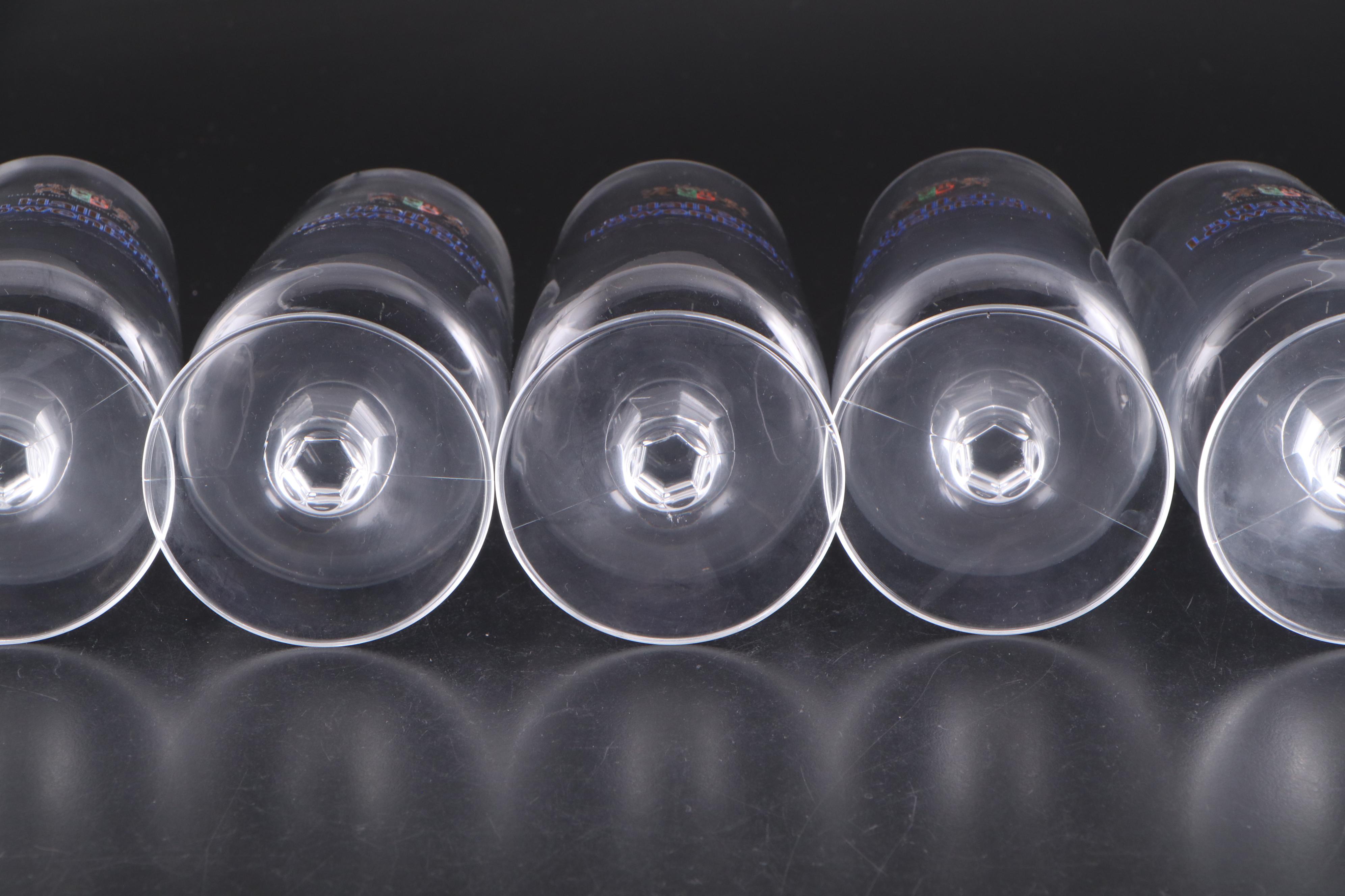 Rastal Pokal Glasses with Marble and Glass Cheese Dome with Marble Base