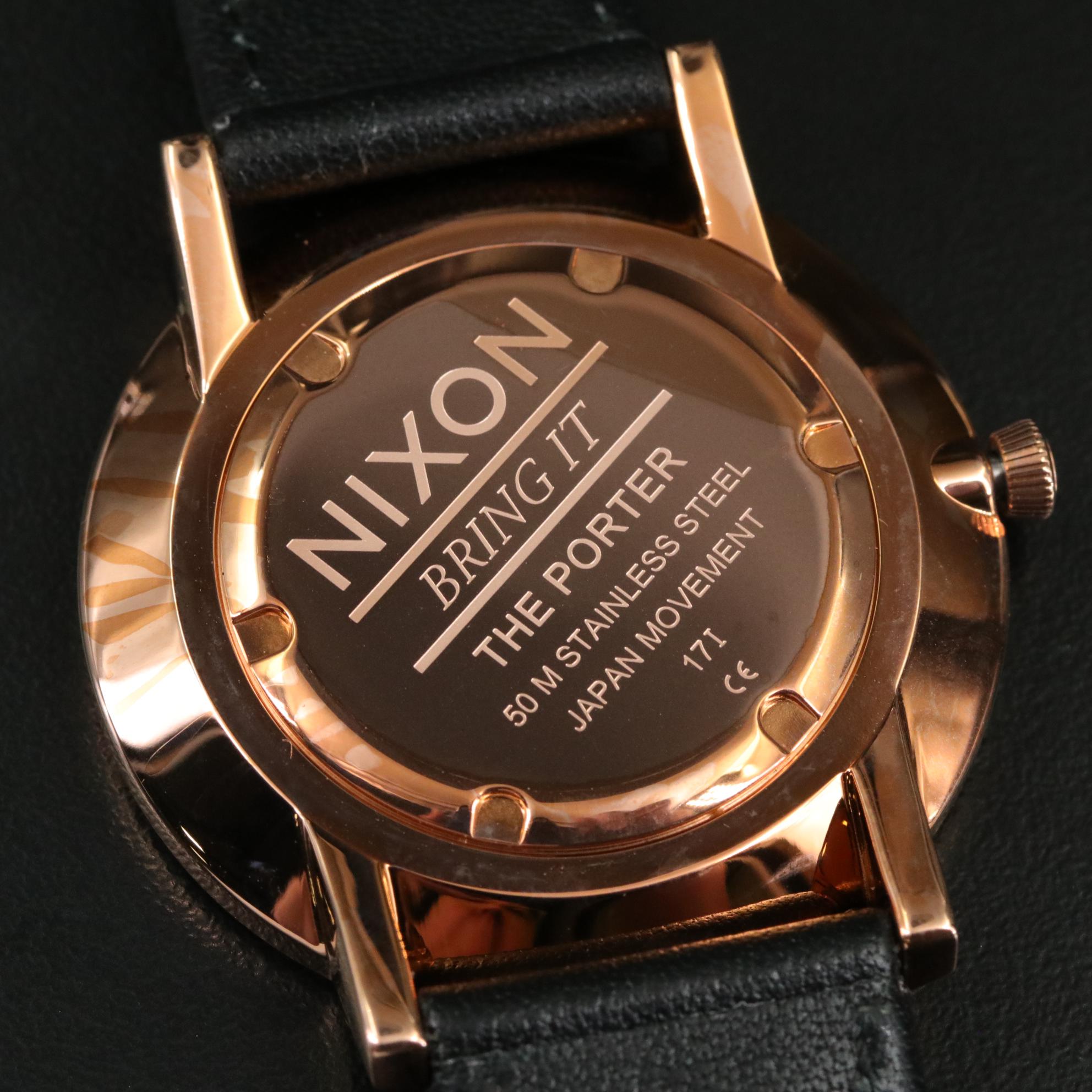 Nixon Porter All Rose Gold Tone Stainless Steel Quartz Watch