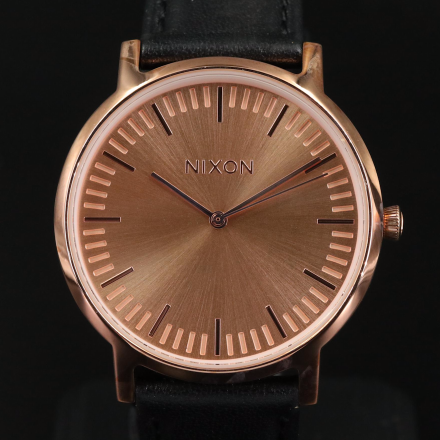 Nixon Porter All Rose Gold Tone Stainless Steel Quartz Wristwatch