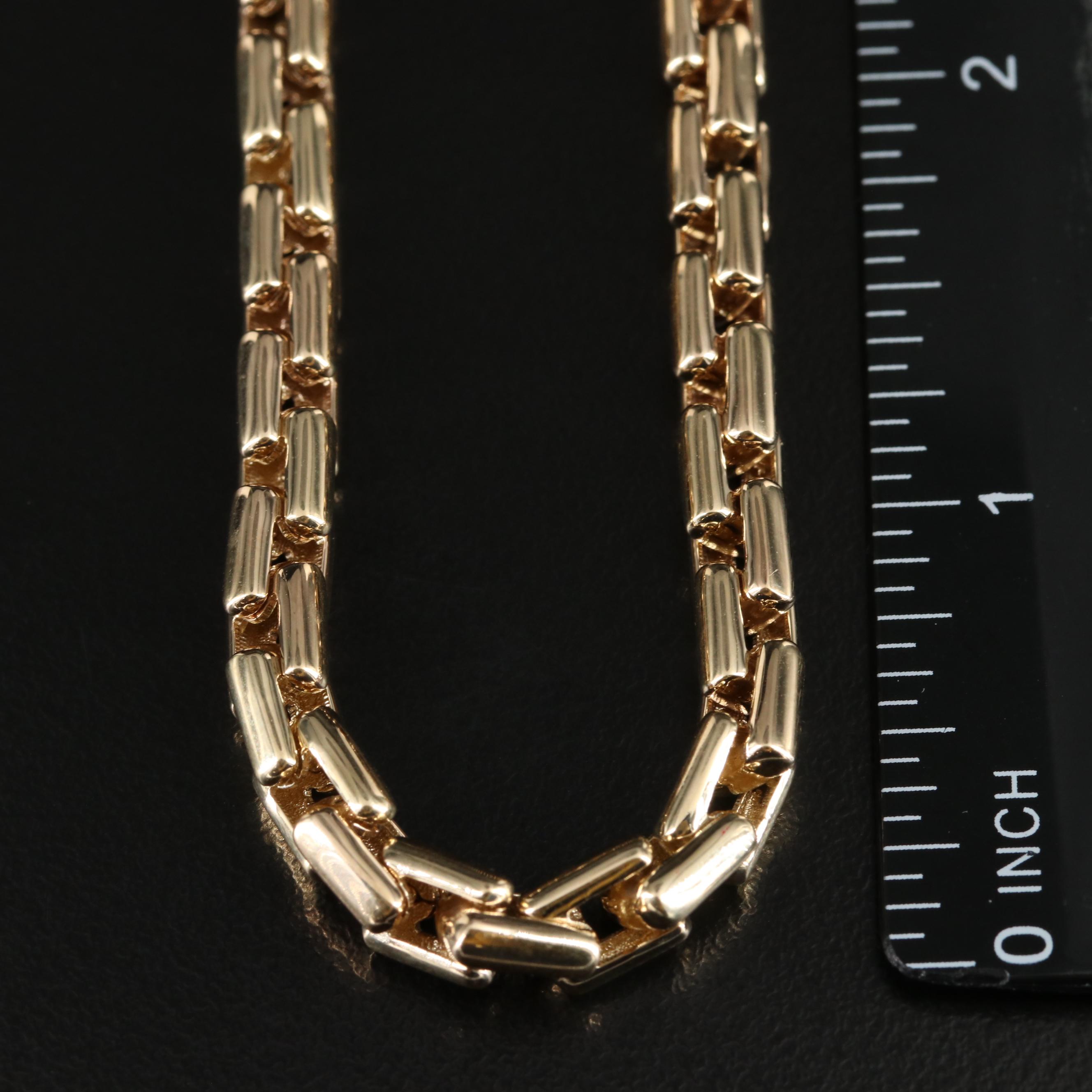 14K Box Chain Necklace