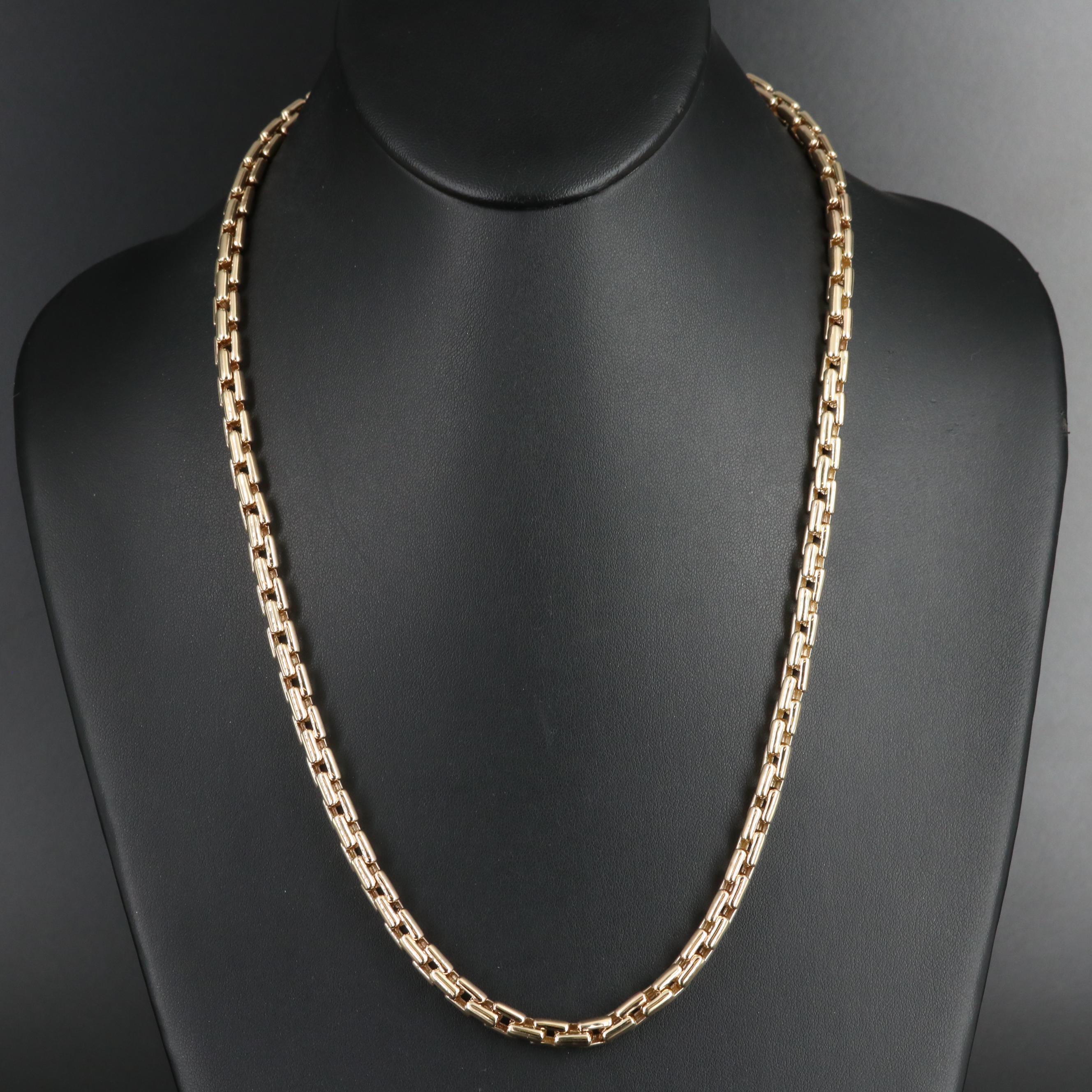 14K Box Chain Necklace