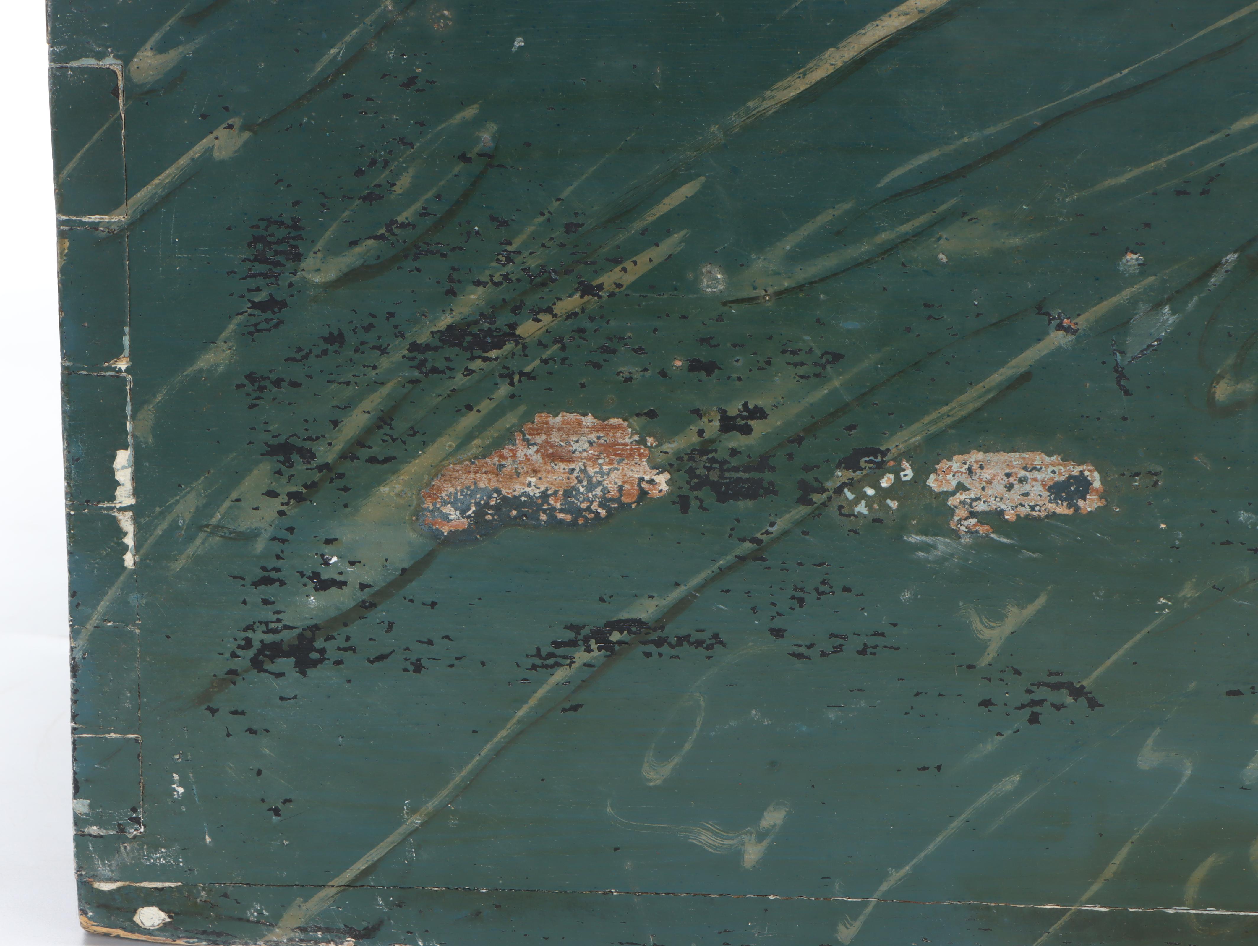 Handmade Hand-Painted Floral Motif Wood Document Box