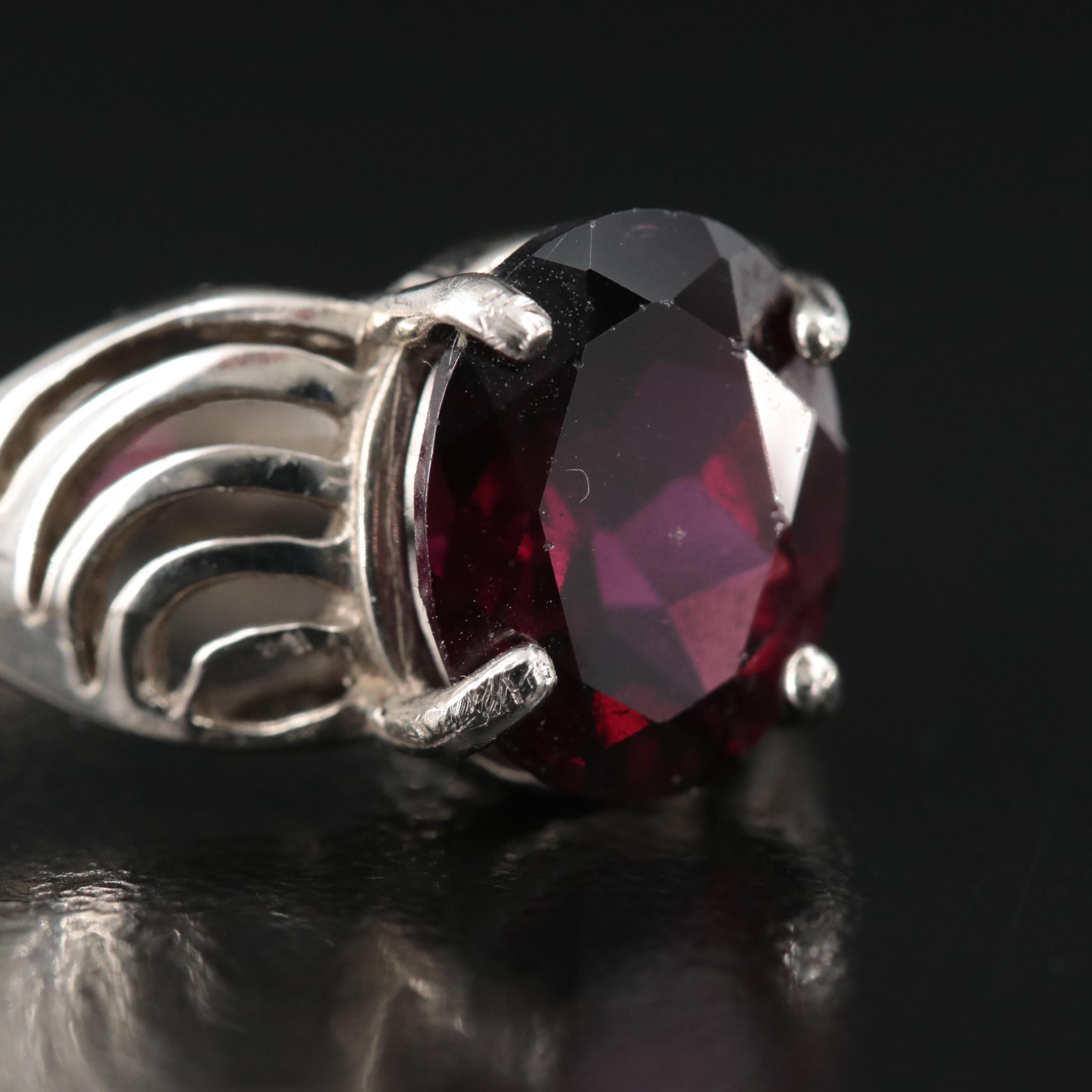 14K Garnet Ring