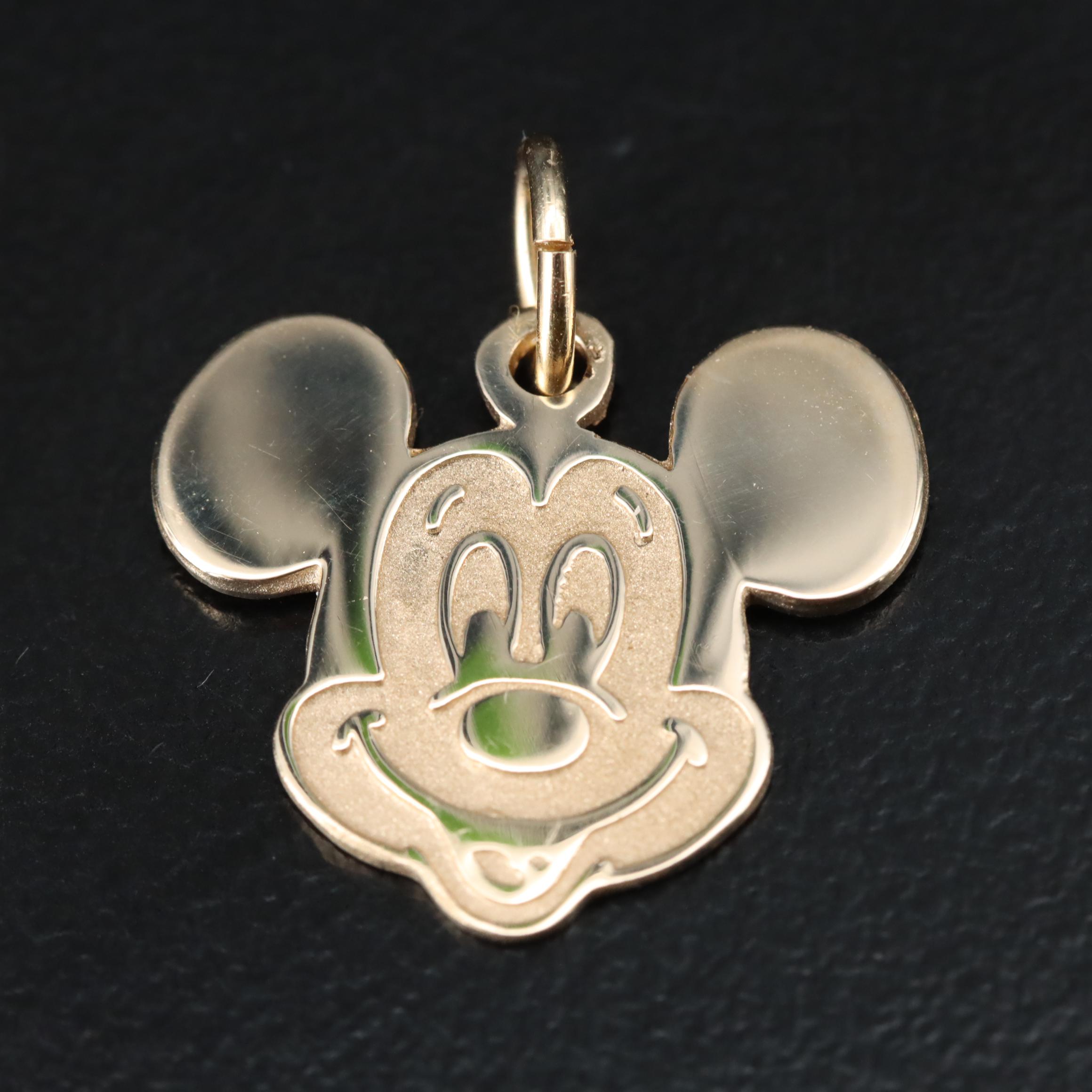 Disney Mickey Mouse 14K Charm Pendant